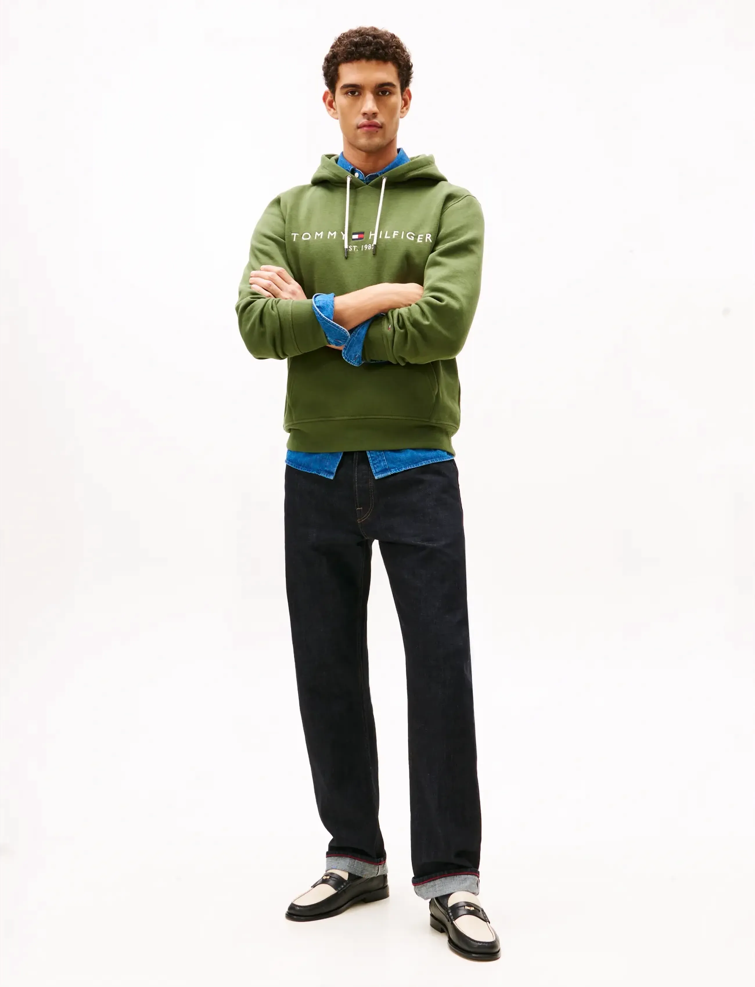 Tommy Hilfiger - TOMMY LOGO HOODY - kapuzenpullover - mountain pine - 2