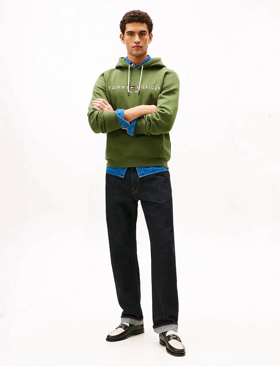 Tommy Hilfiger - TOMMY LOGO HOODY - kapuutsiga dressipluusid - mountain pine - 2
