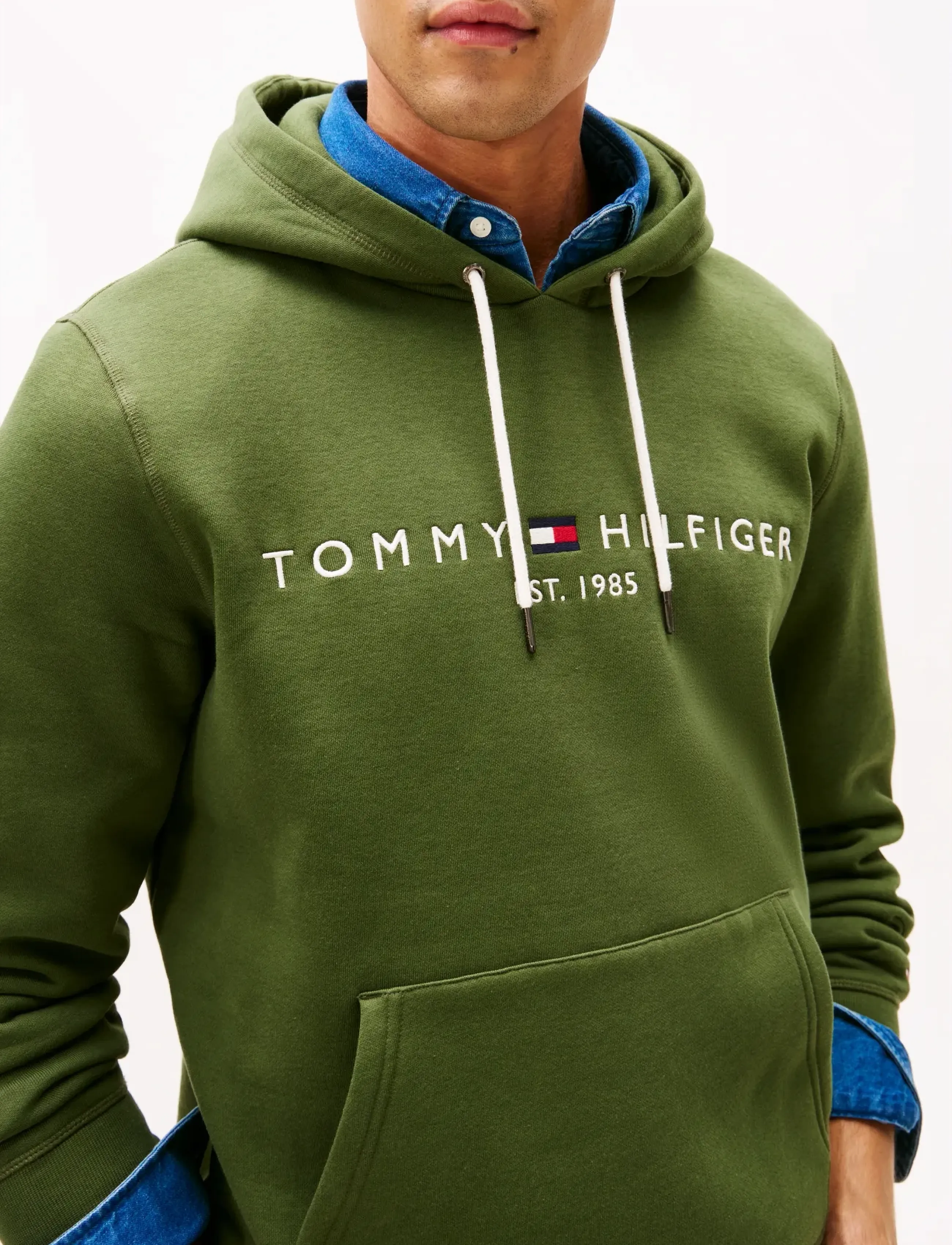 Tommy Hilfiger - TOMMY LOGO HOODY - kapuzenpullover - mountain pine - 4