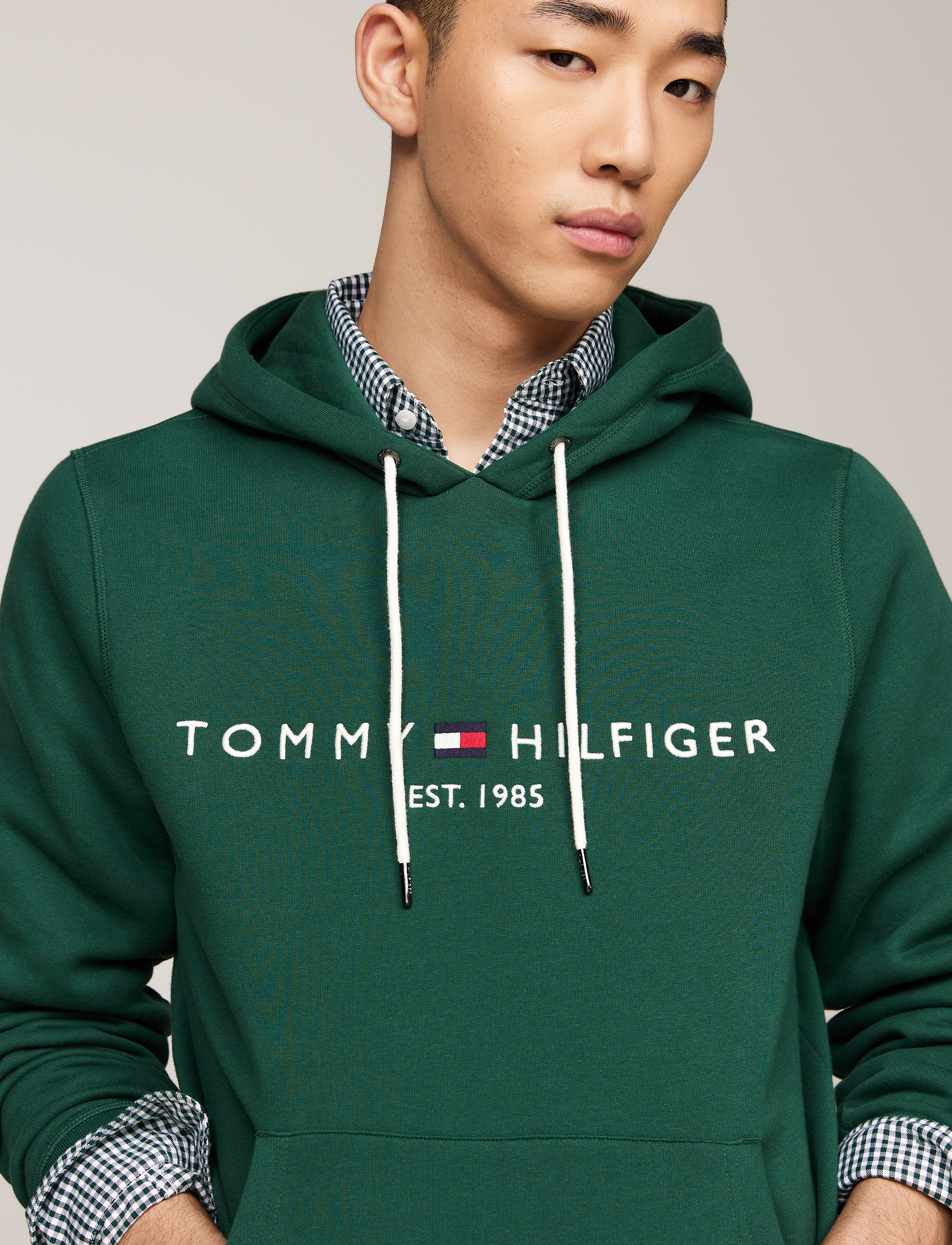 Tommy Hilfiger - TOMMY LOGO HOODY - hættetrøjer - ornamental green - 4