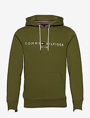 TOMMY LOGO HOODY - PUTTING GREEN
