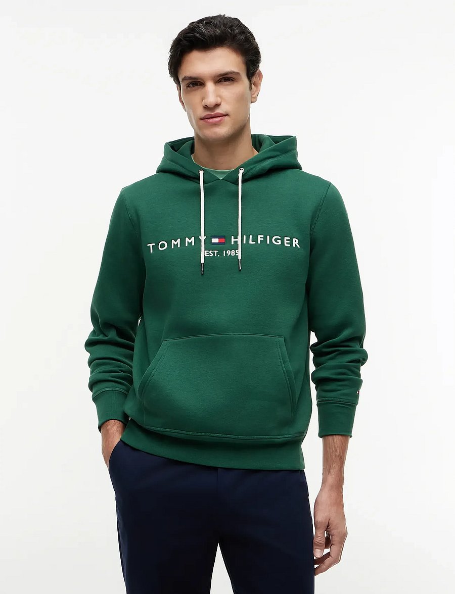 Tommy Hilfiger - TOMMY LOGO HOODY - hoodies - street green - 0