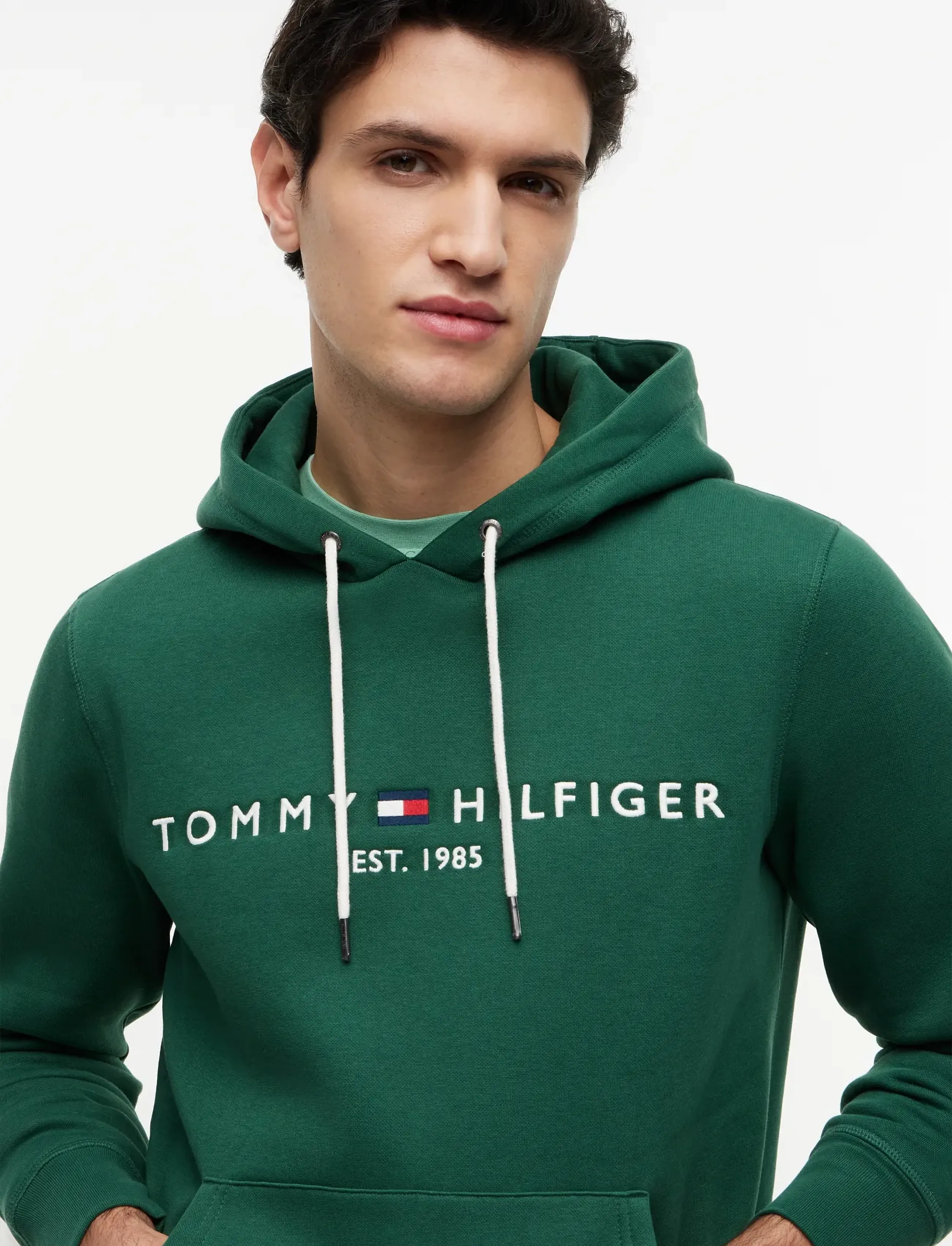 Tommy Hilfiger - TOMMY LOGO HOODY - hoodies - street green - 3