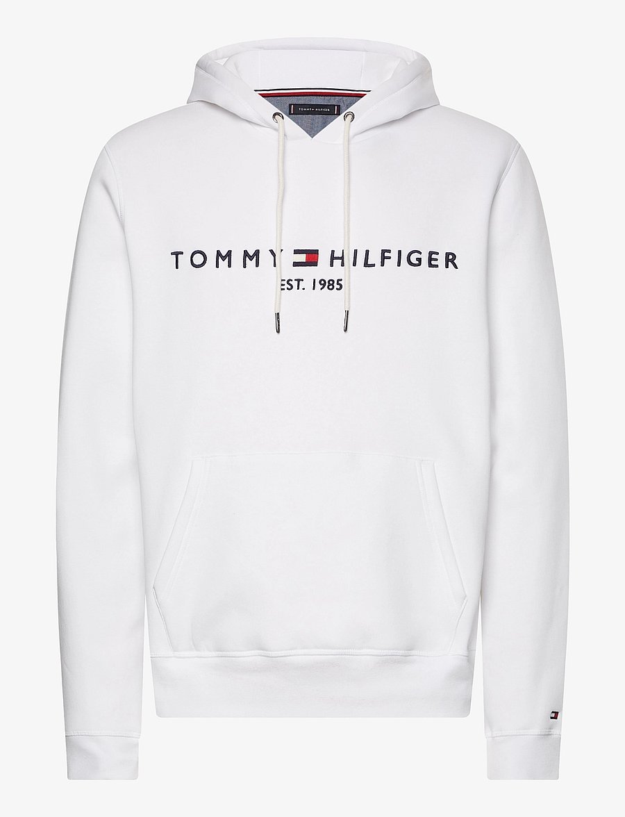 Tommy Hilfiger - TOMMY LOGO HOODY - kapuutsiga dressipluusid - white - 1