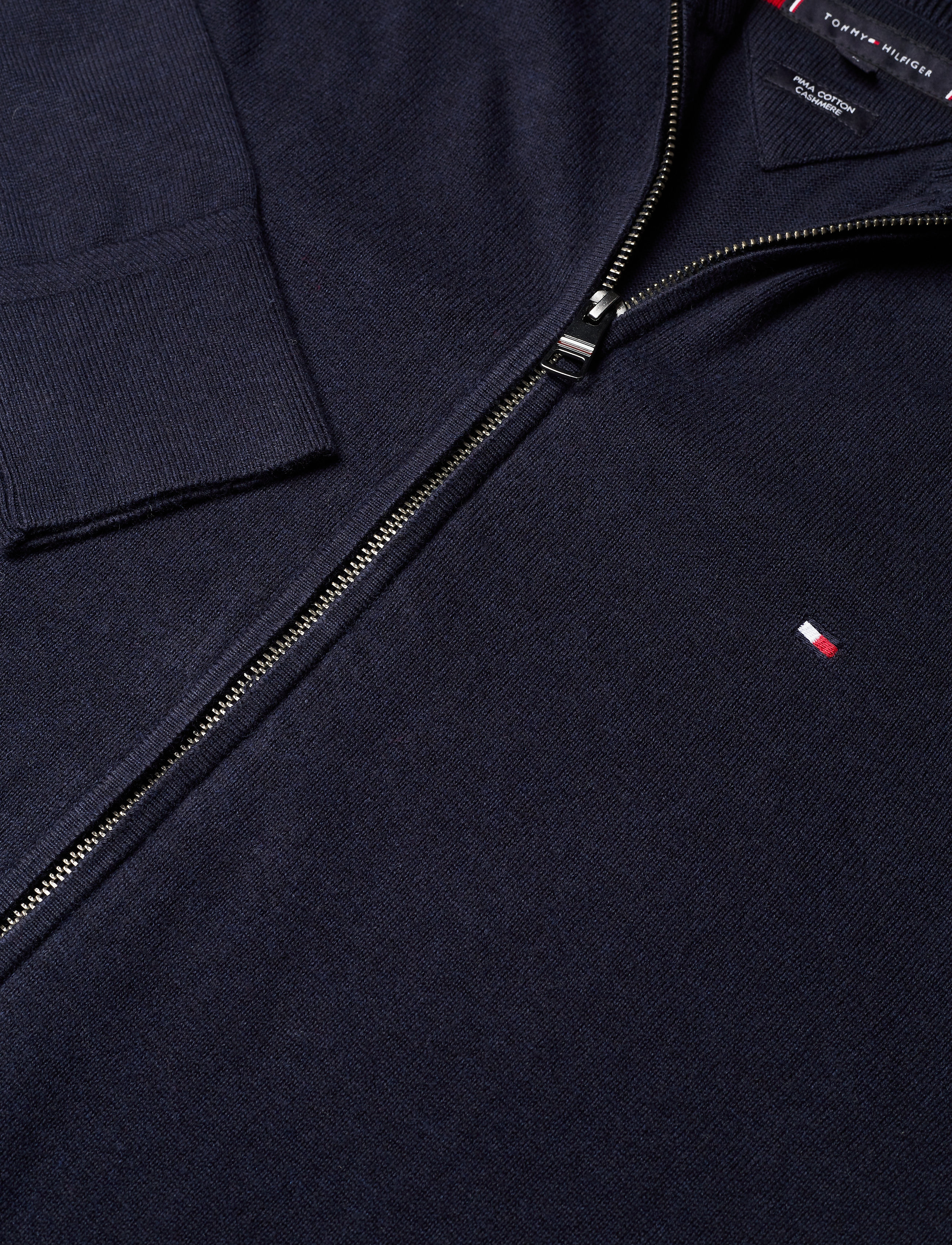 Tommy Hilfiger - PIMA COTTON CASHMERE ZIP THROUGH - sky captain heather - 2