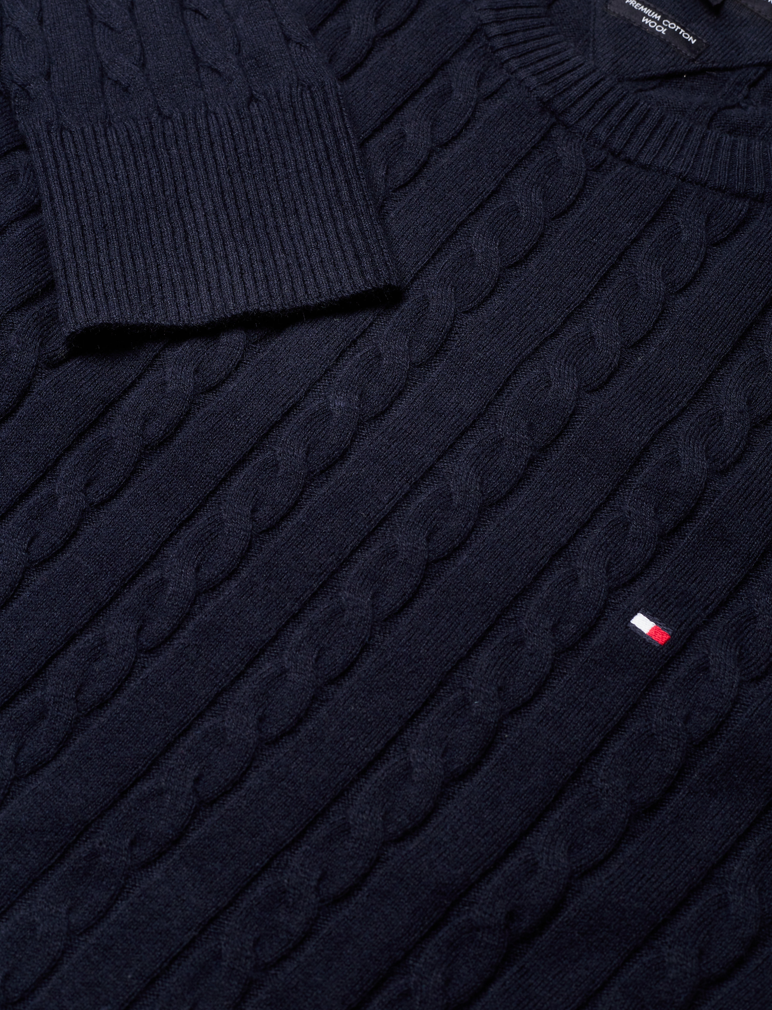 Tommy Hilfiger - CLASSIC CABLE CREW NECK - sky captain heather - 2