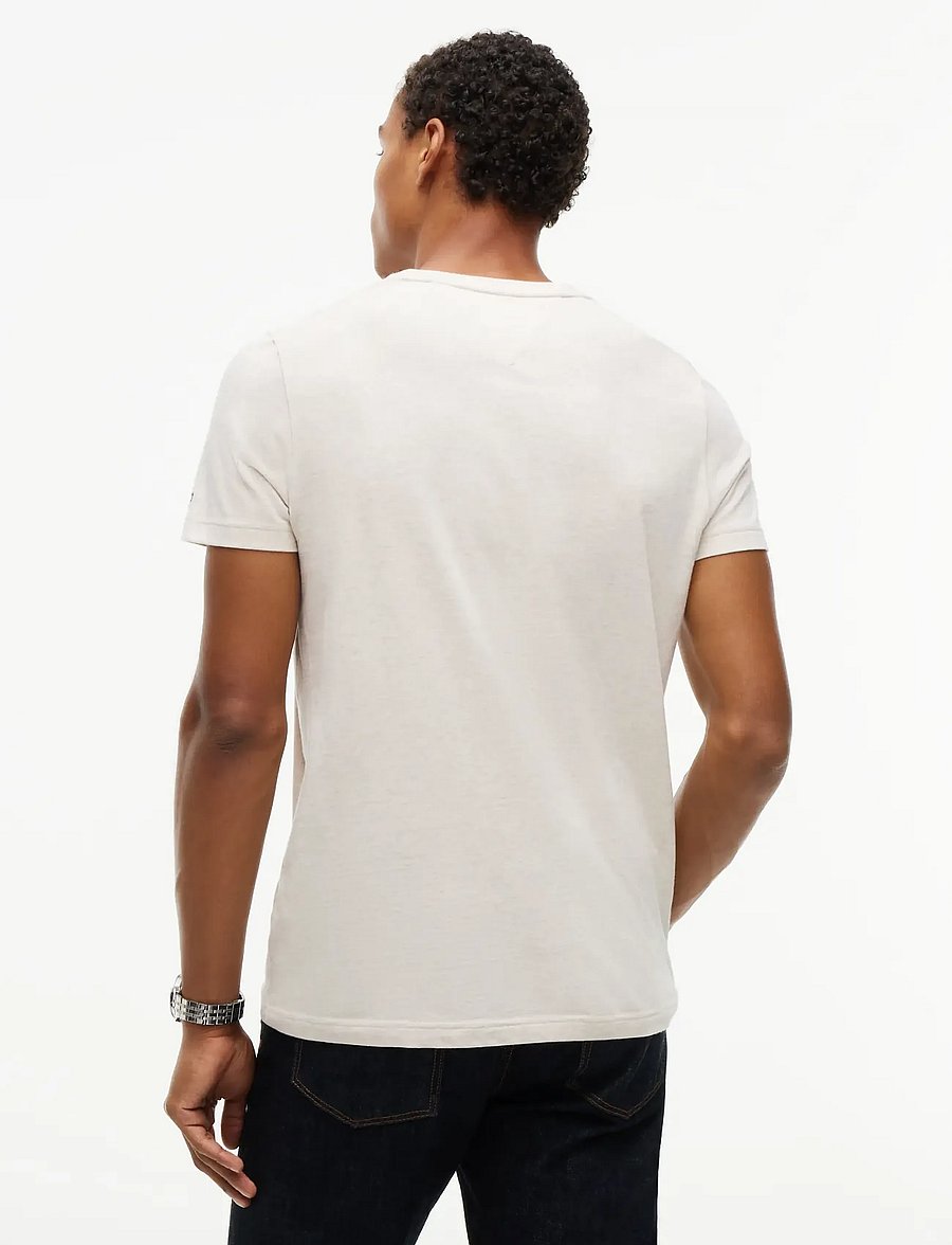 Tommy Hilfiger - TOMMY LOGO T-SHIRT - kortærmede t-shirts - heathered oatmilk tonal - 2