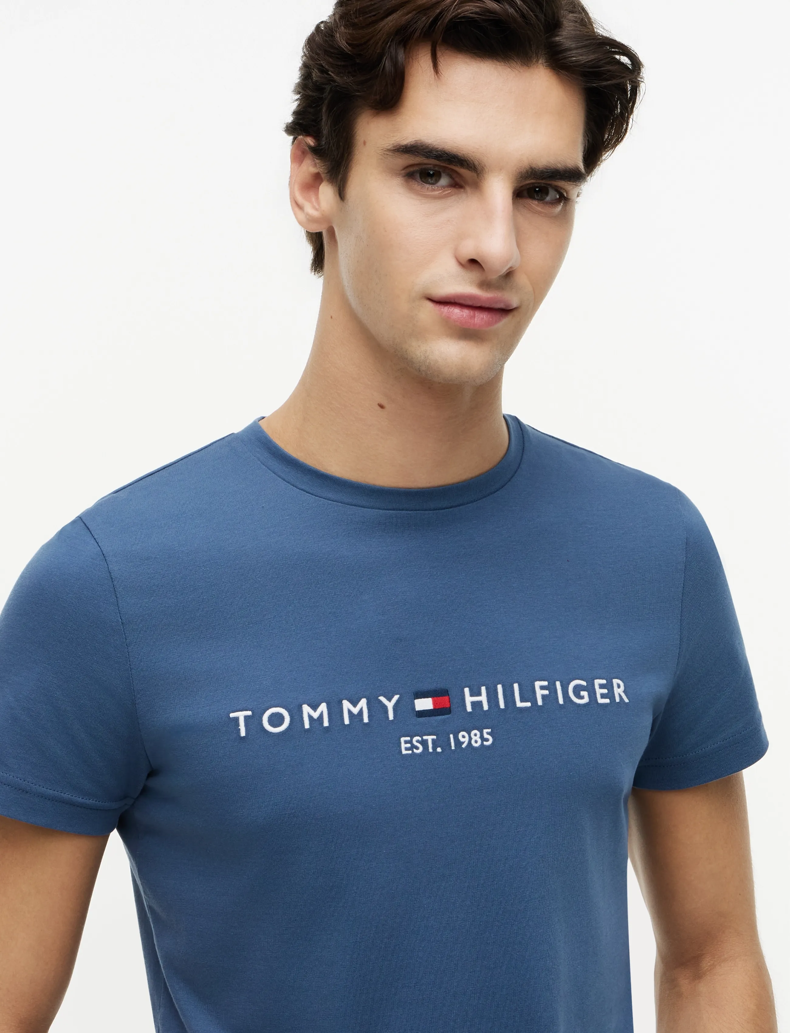 Tommy Hilfiger - TOMMY LOGO TEE - laveste priser - aegean sea - 3