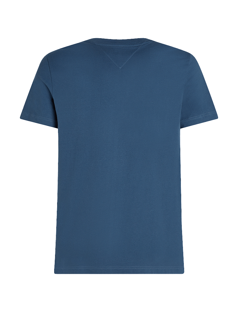 Tommy Hilfiger - TOMMY LOGO TEE - kortærmede t-shirts - aegean sea - 5