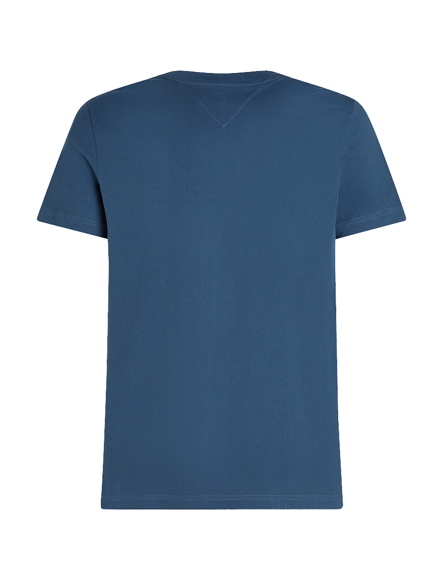 Tommy Hilfiger - TOMMY LOGO TEE - kurzärmelige t-shirts - aegean sea - 5