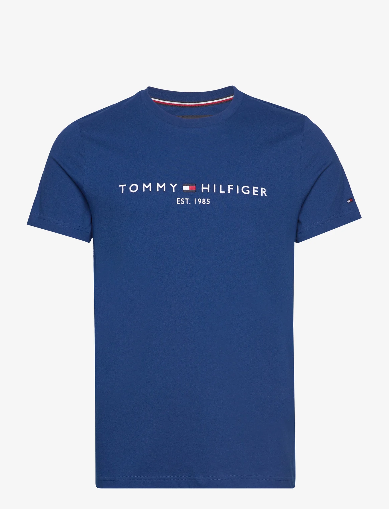 Tommy Hilfiger - TOMMY LOGO TEE - kortærmede t-shirts - anchor blue - 0
