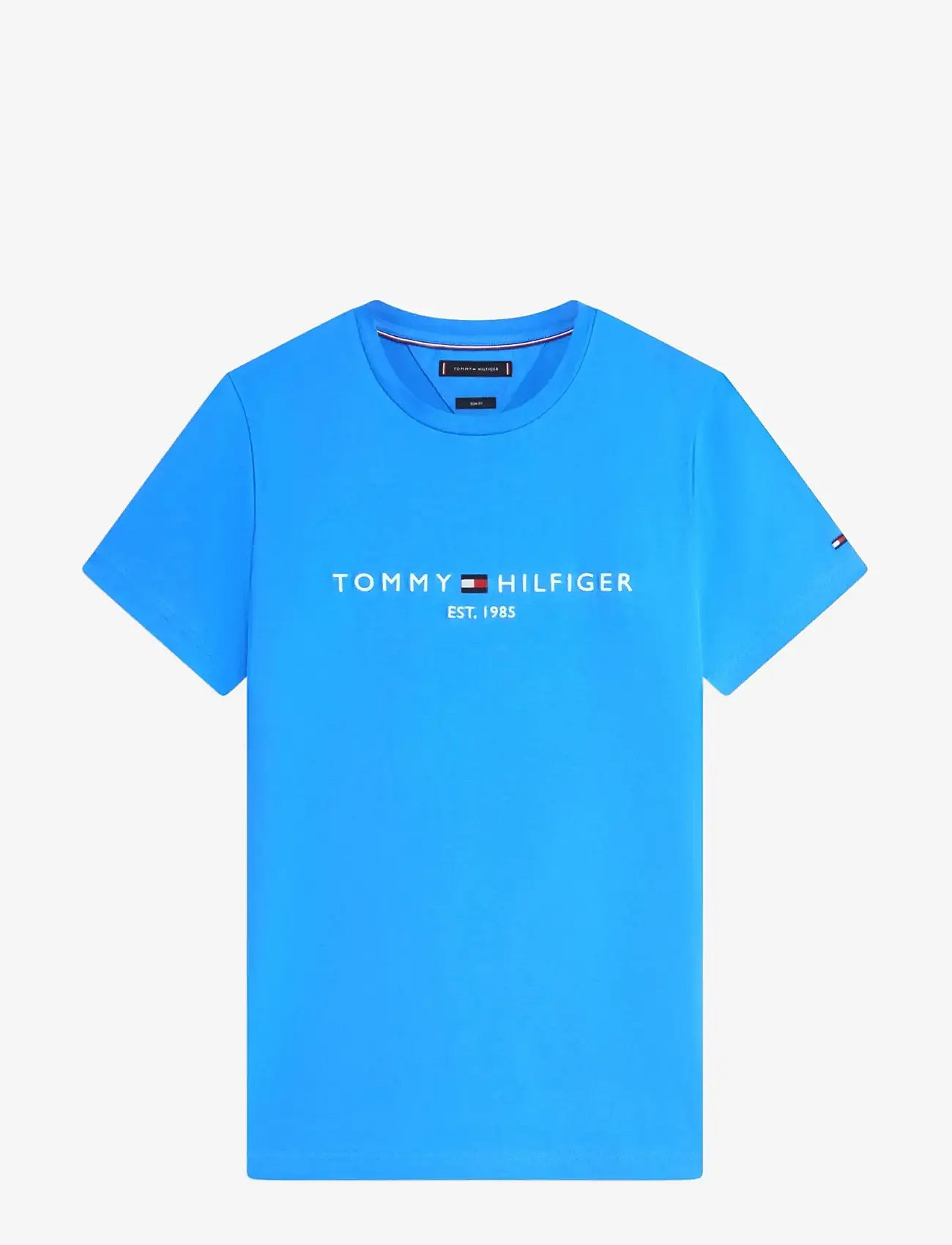 Tommy Hilfiger - TOMMY LOGO TEE - kortærmede t-shirts - blue orbit - 1
