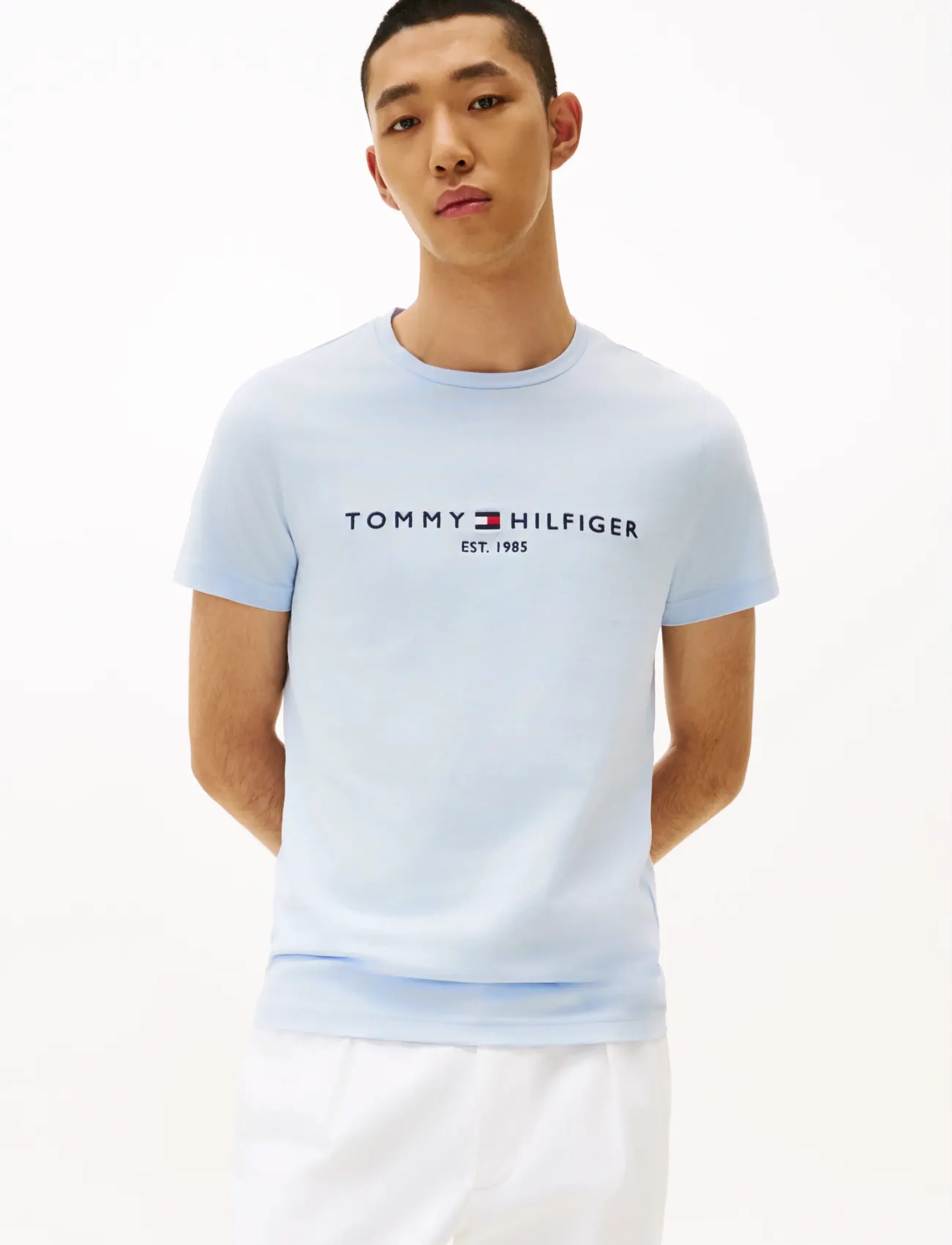 Tommy Hilfiger Tommy Logo T-Shirt, M, Blue, T-Shirts > Kortærmede, Herre