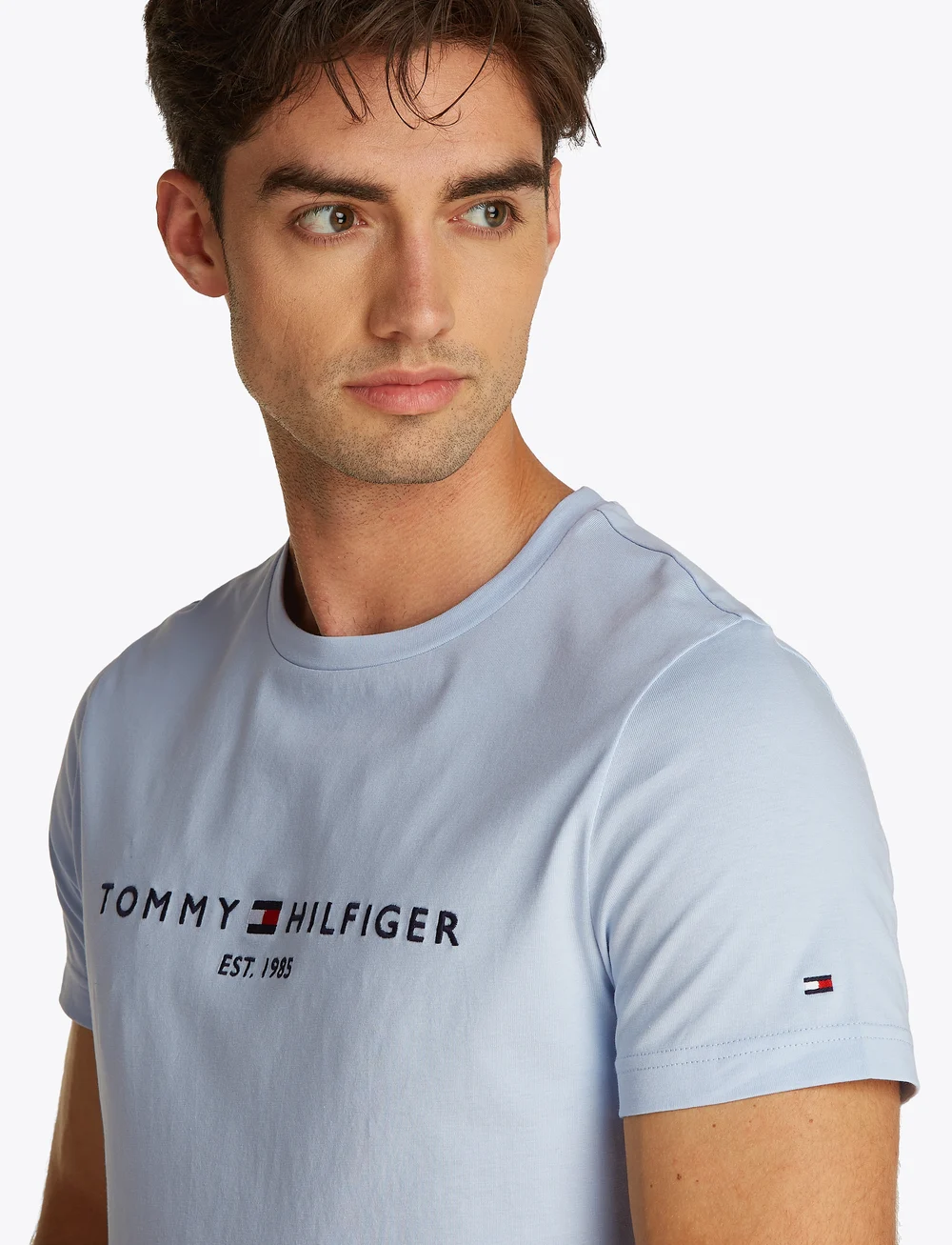 Tommy Hilfiger - TOMMY LOGO TEE - kurzärmelig - breezy blue - 4