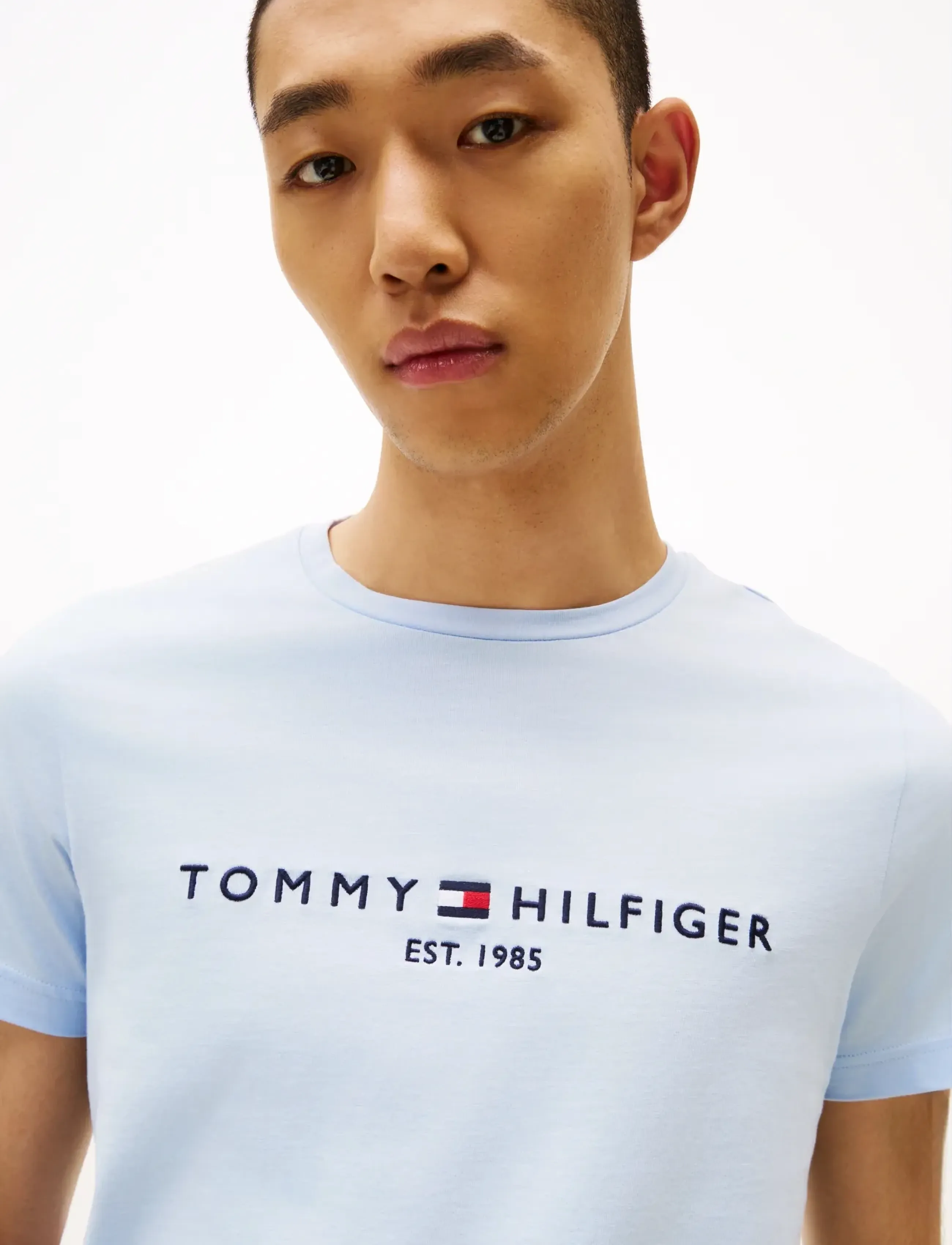 Tommy Hilfiger - TOMMY LOGO TEE - kurzärmelig - breezy blue - 5