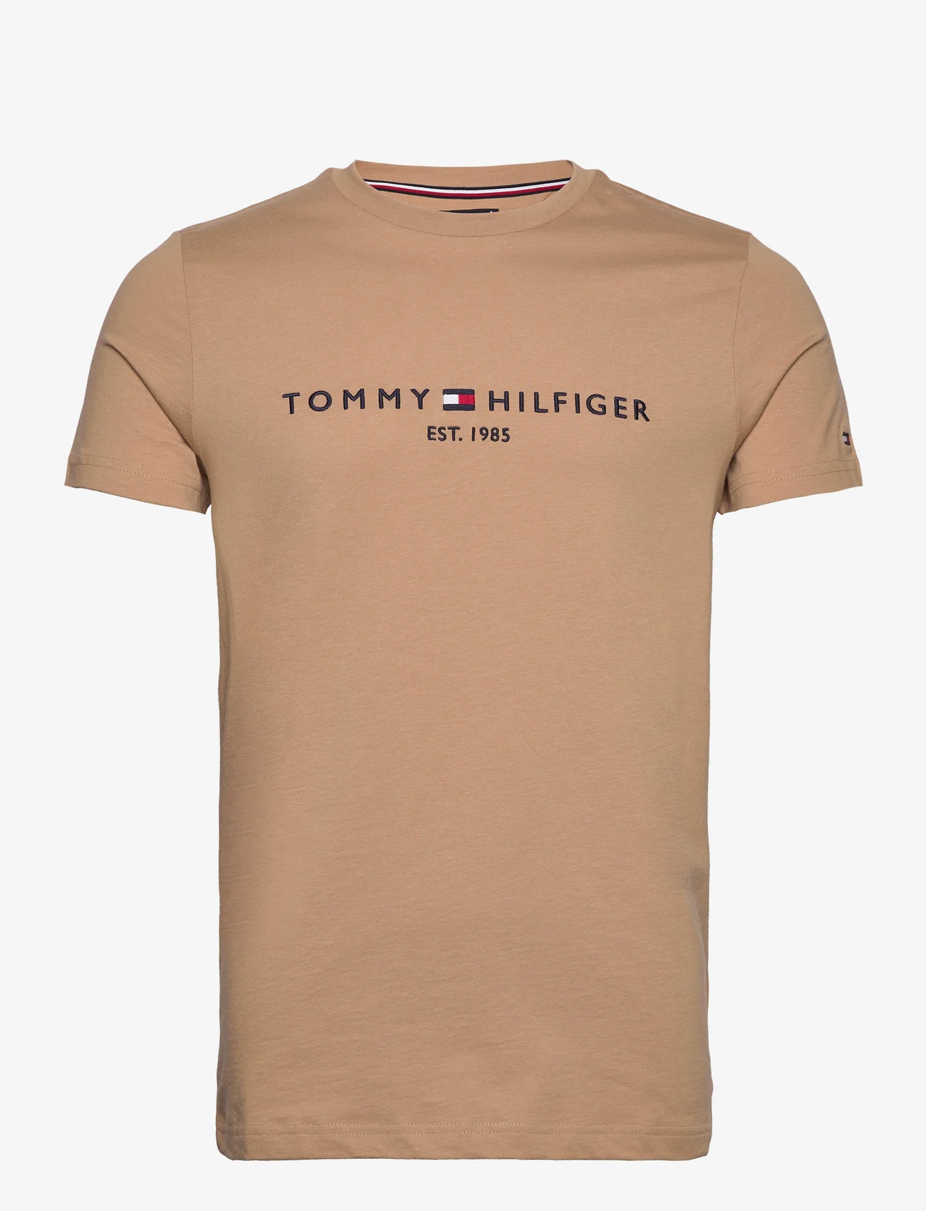 Tommy Hilfiger - TOMMY LOGO TEE - korte mouwen - classic khaki - 0