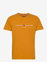 Tommy Hilfiger - TOMMY LOGO TEE - lühikeste varrukatega t-särgid - crest gold - 1
