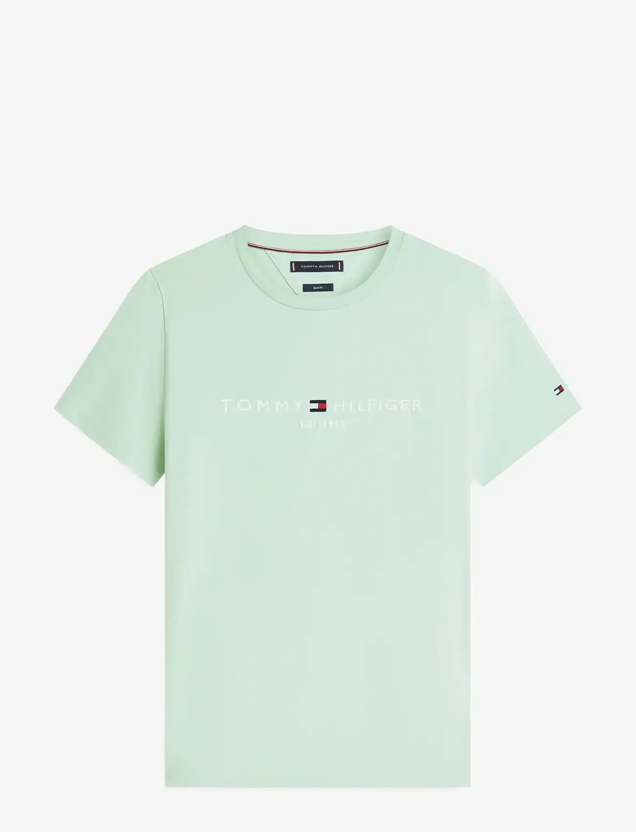 Tommy Hilfiger - TOMMY LOGO TEE - kortærmede t-shirts - crushed mint - 1