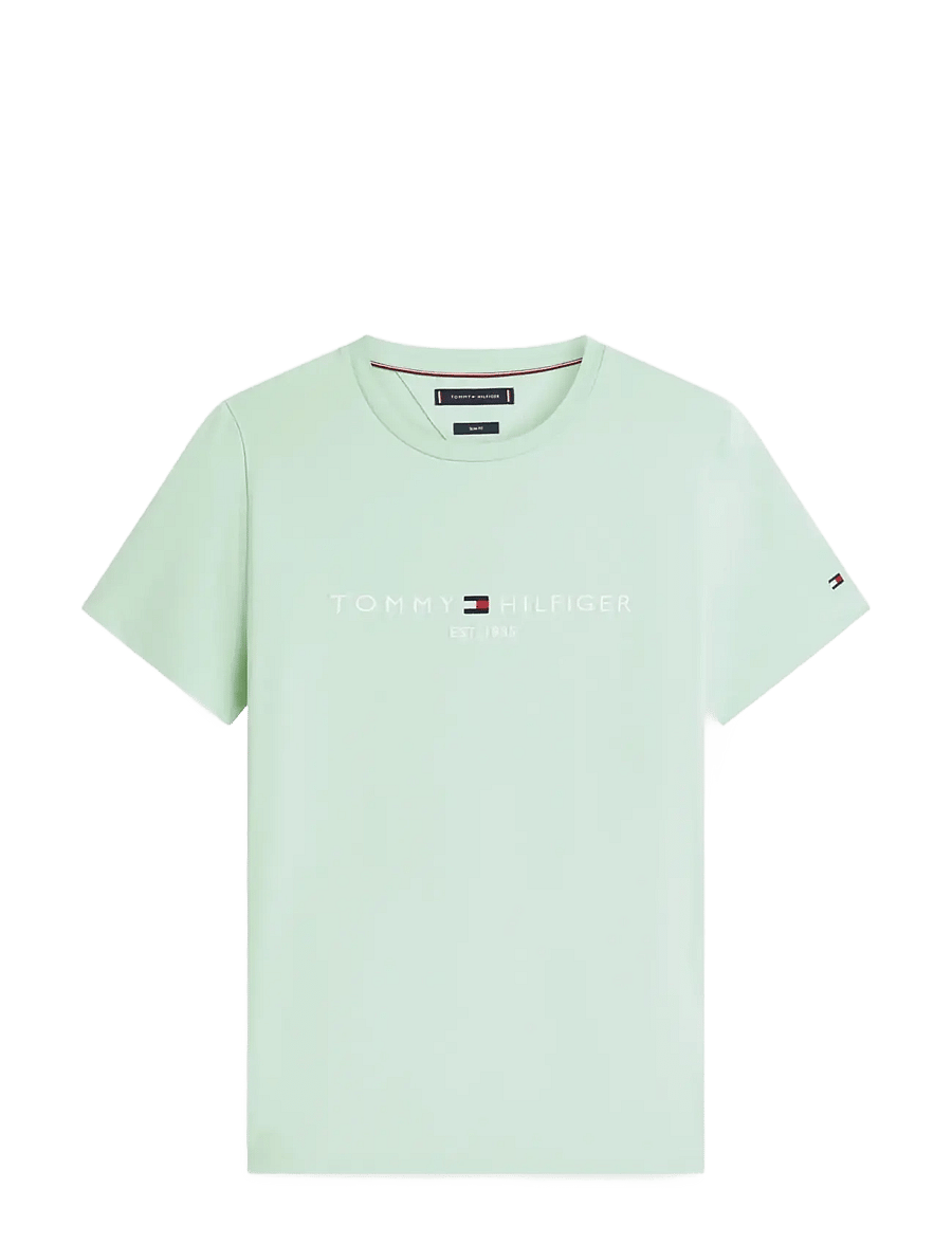 Tommy Hilfiger - TOMMY LOGO TEE - kurzärmelig - crushed mint - 1
