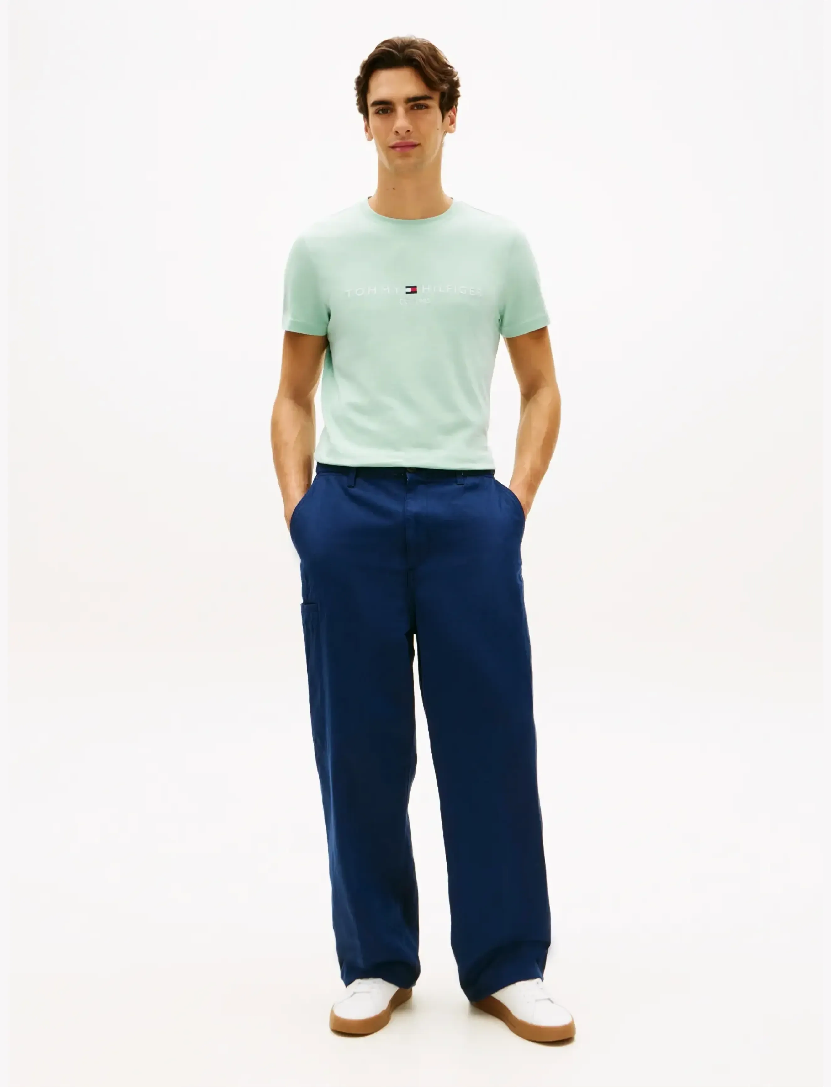 Tommy Hilfiger - TOMMY LOGO TEE - kurzärmelig - crushed mint - 3