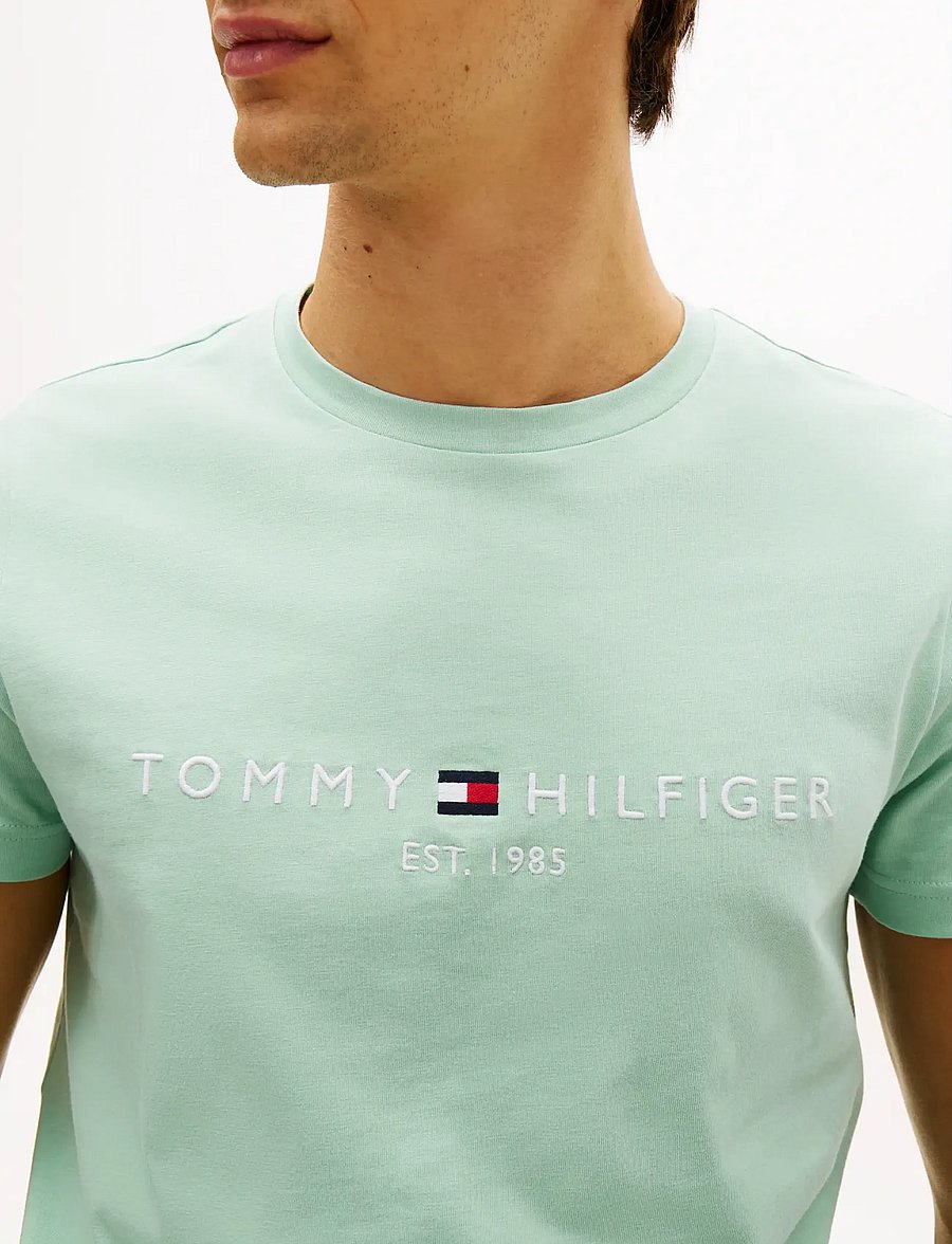 Tommy Hilfiger - TOMMY LOGO TEE - kurzärmelig - crushed mint - 4