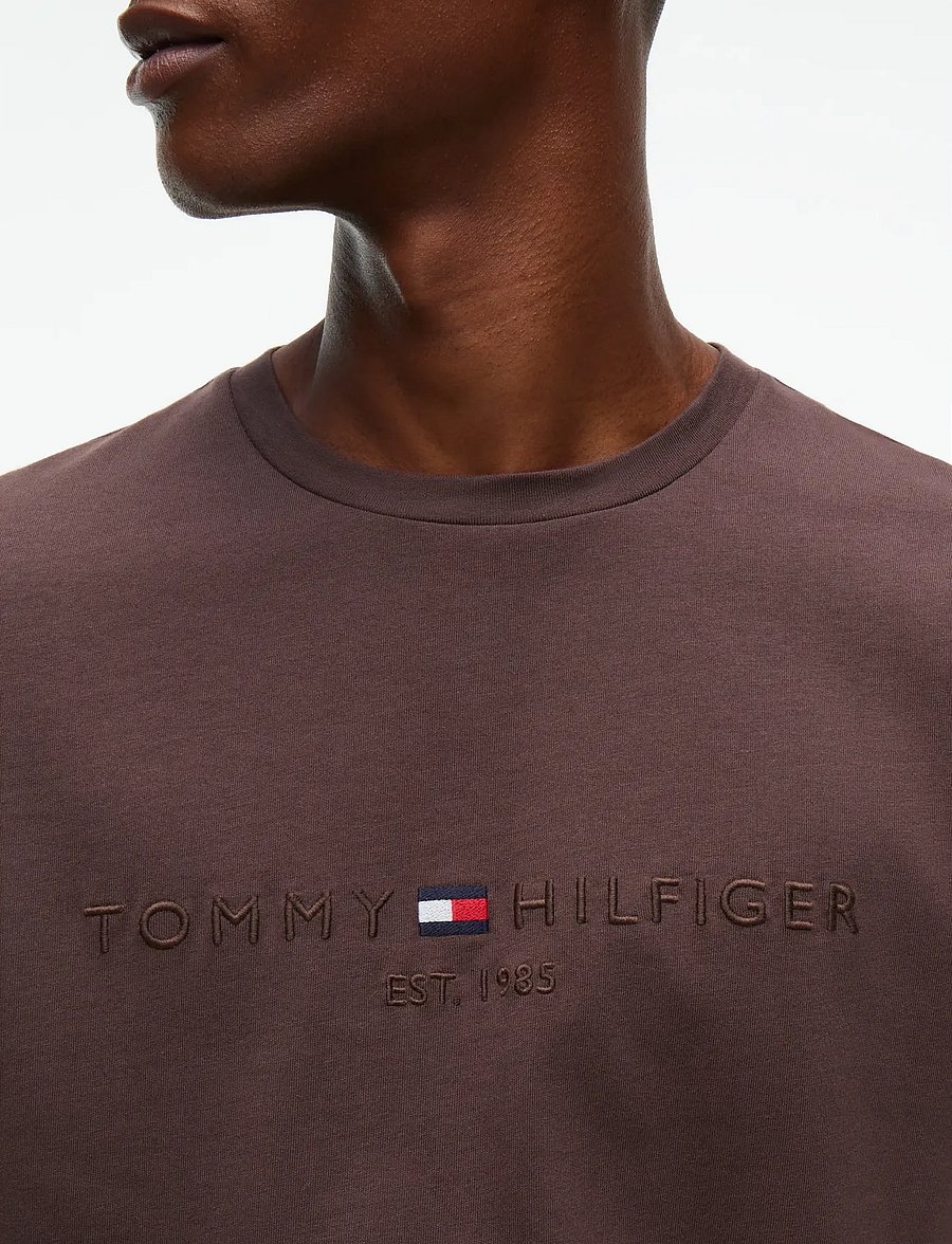 Tommy Hilfiger - TOMMY LOGO T-SHIRT - lühikeste varrukatega t-särgid - earthy brown tonal - 3