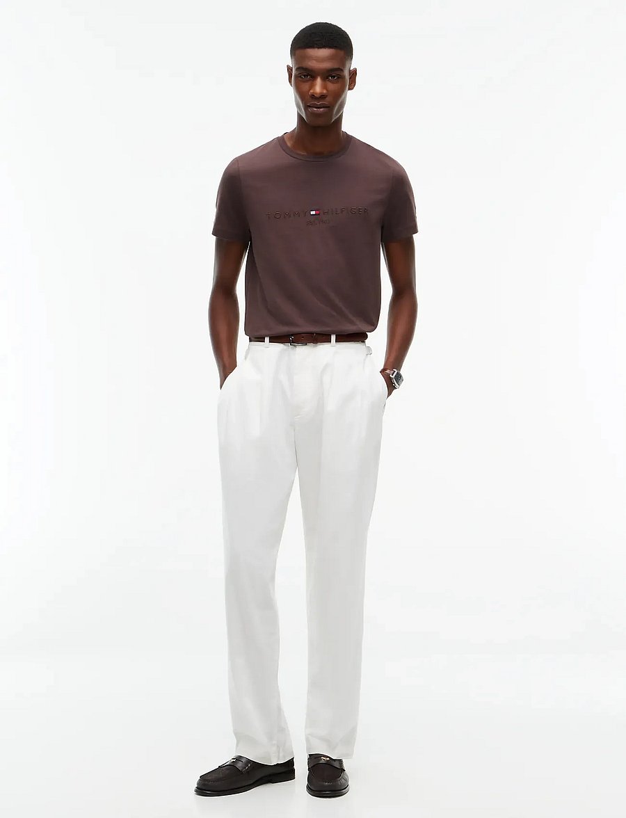 Tommy Hilfiger - TOMMY LOGO T-SHIRT - lühikeste varrukatega t-särgid - earthy brown tonal - 4