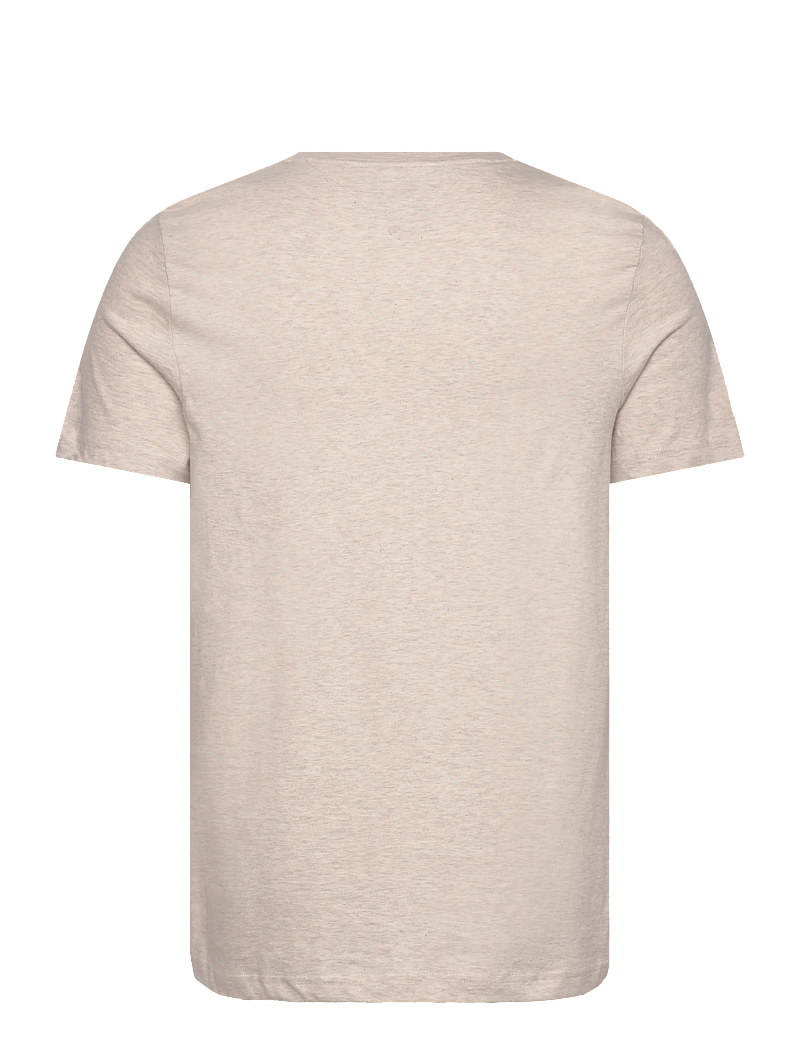 Tommy Hilfiger - TOMMY LOGO TEE - kortärmade t-shirts - heathered oatmilk - 2