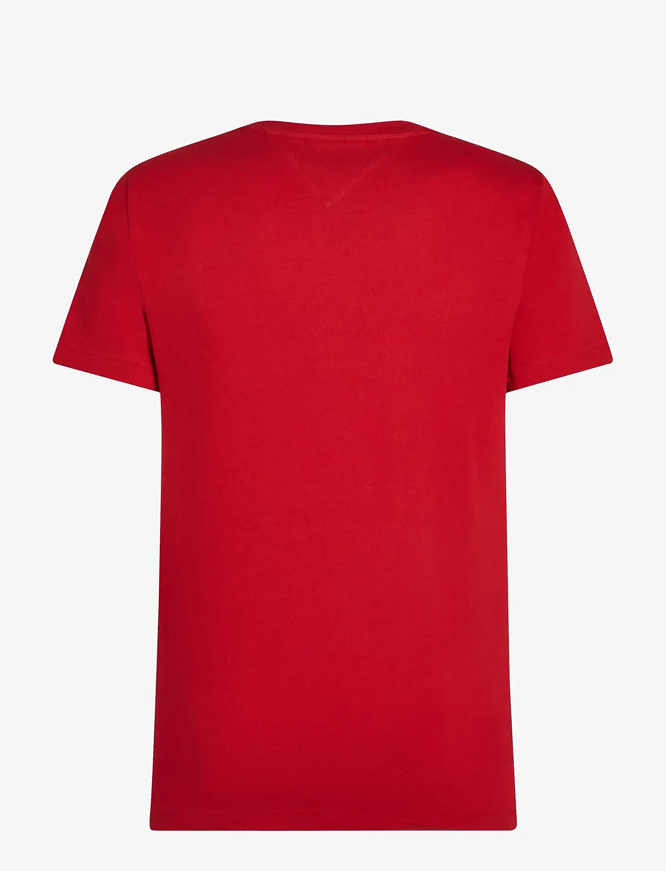 Tommy Hilfiger - TOMMY LOGO TEE - kortærmede t-shirts - medium red - 1