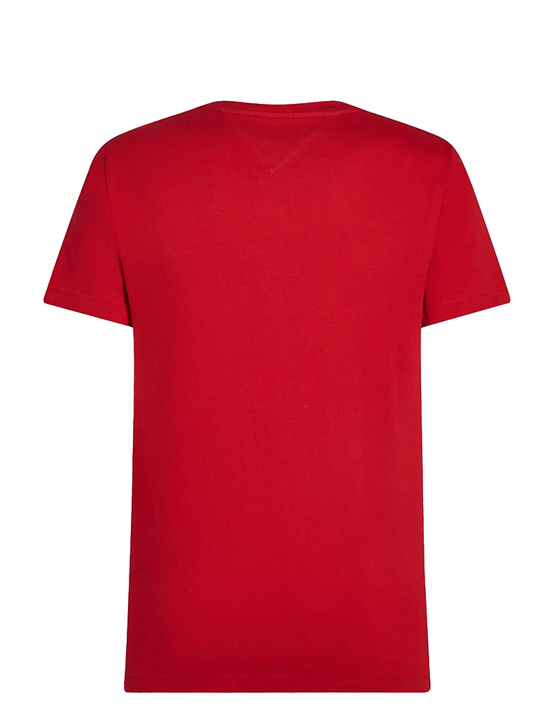Tommy Hilfiger - TOMMY LOGO TEE - kortærmede t-shirts - medium red - 1