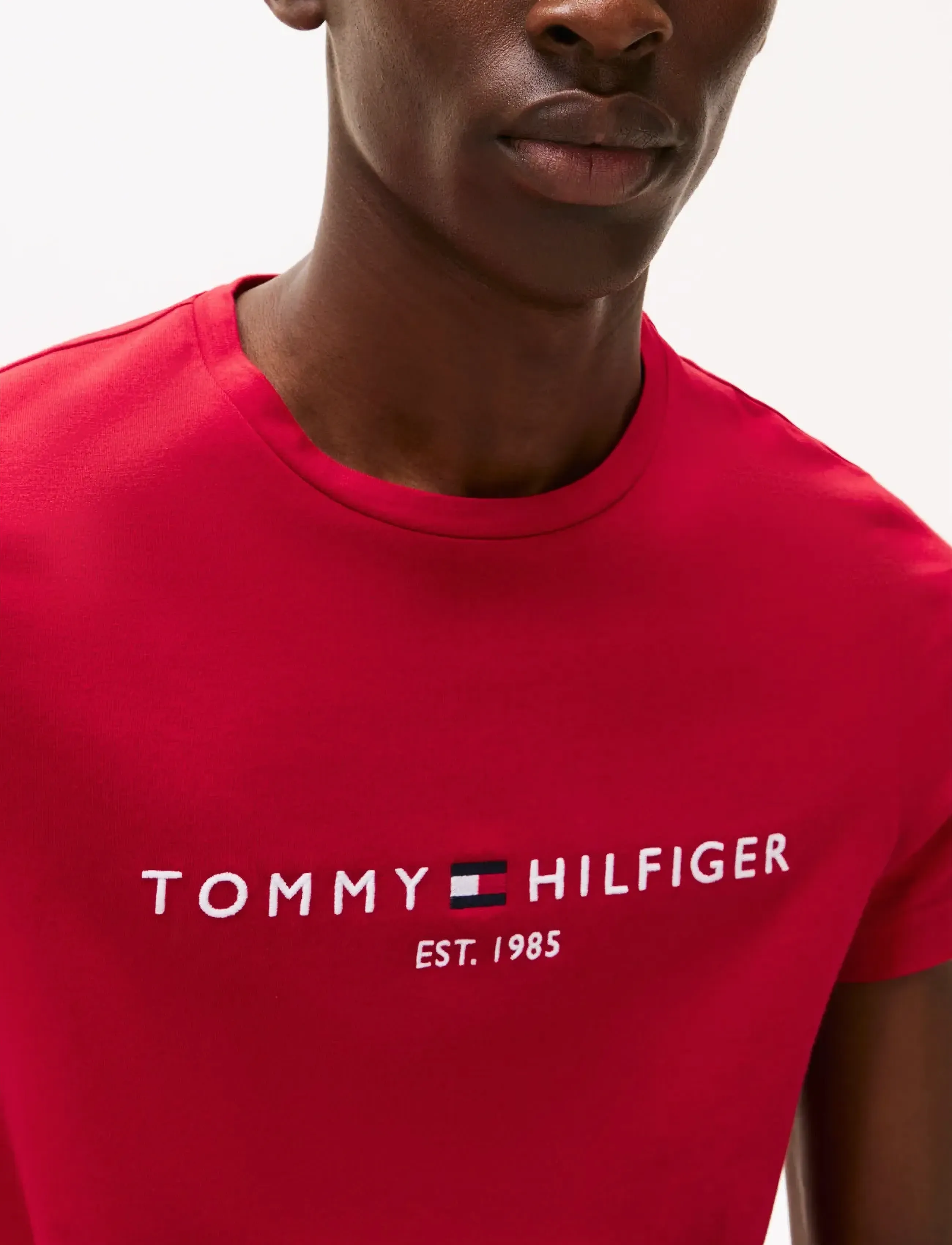 Tommy Hilfiger - TOMMY LOGO T-SHIRT - kurzärmelige - medium red   white - 5