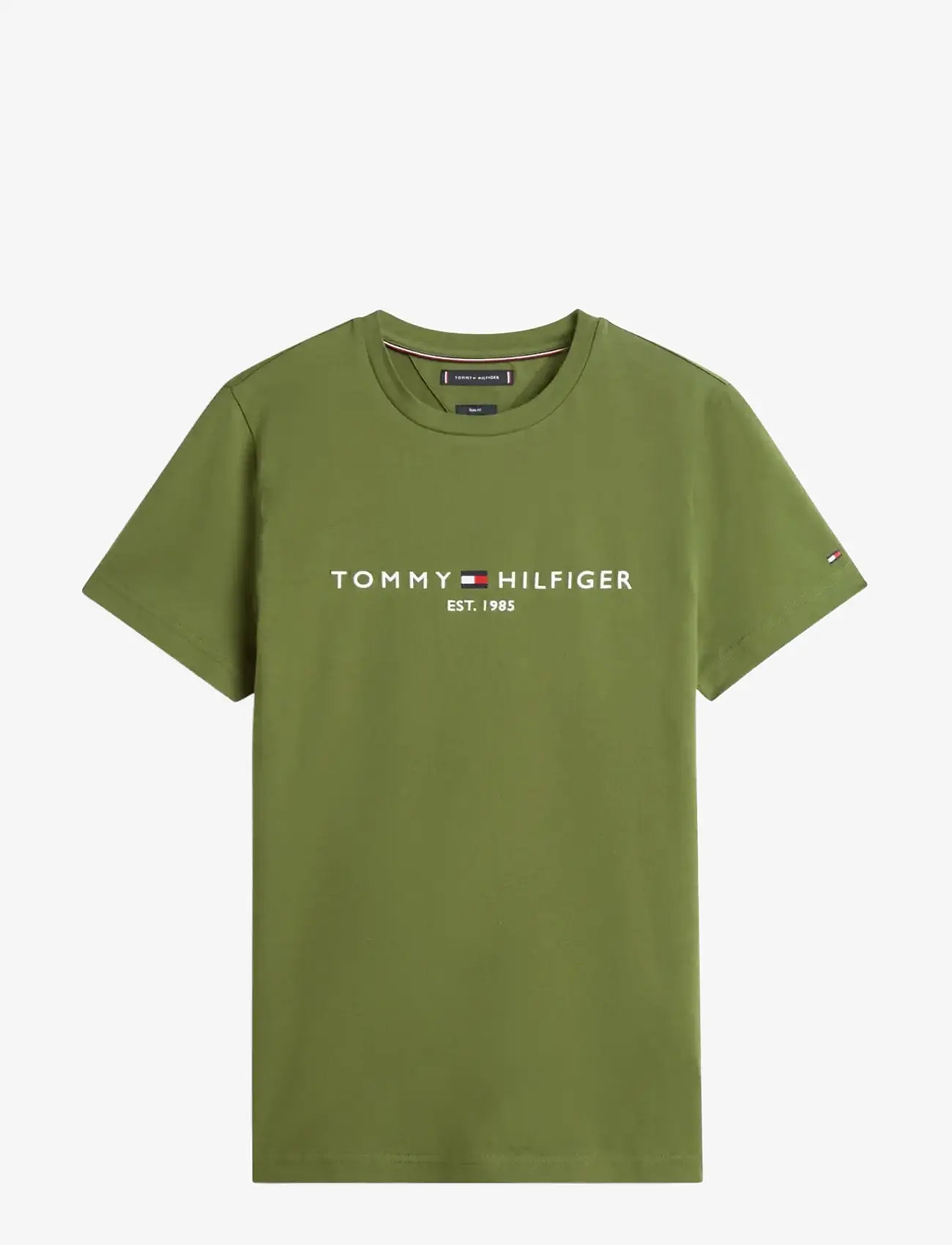 Tommy Hilfiger - TOMMY LOGO TEE - short-sleeved t-shirts - mountain pine - 1