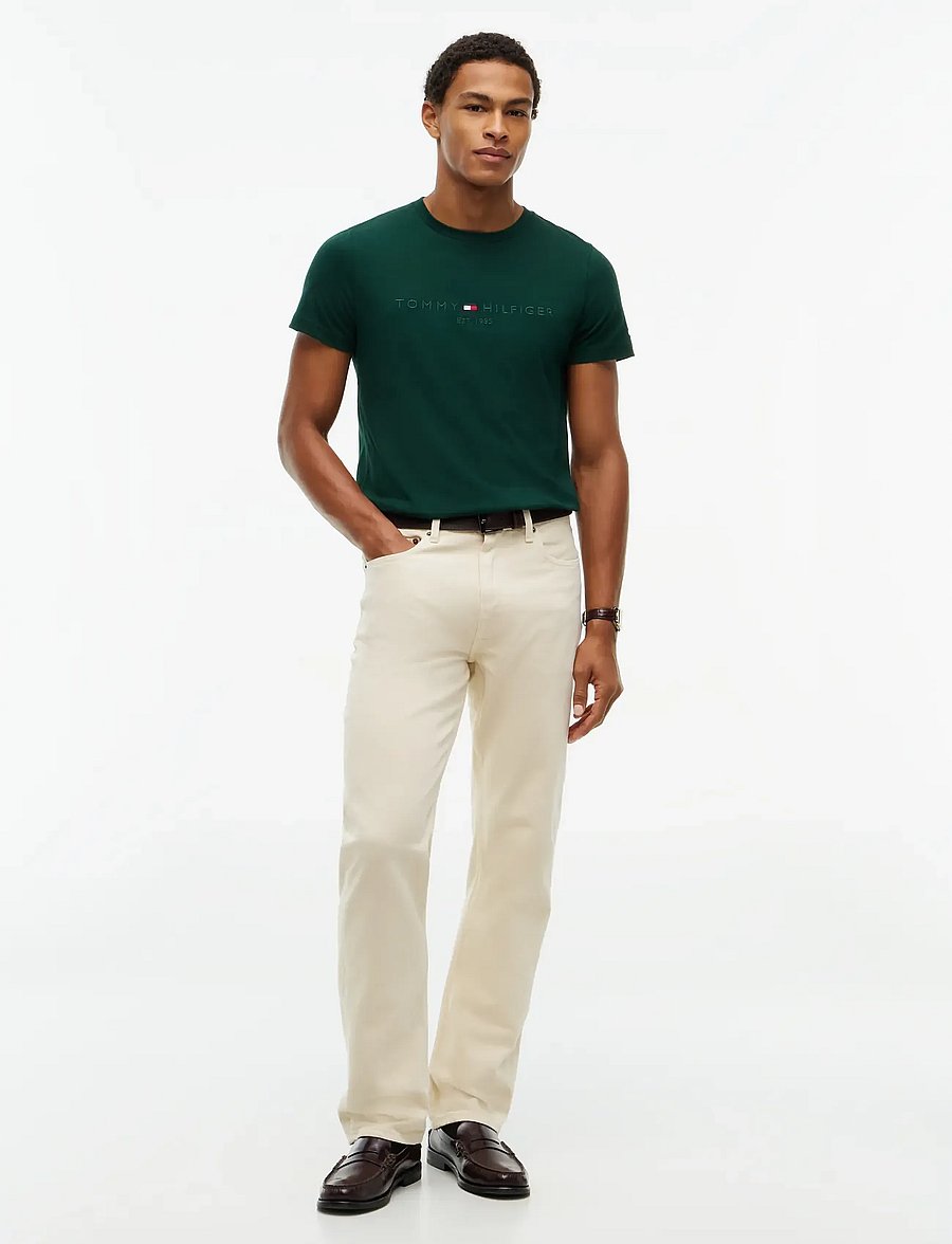 Tommy Hilfiger - TOMMY LOGO T-SHIRT - lühikeste varrukatega t-särgid - nocturnal green tonal - 4