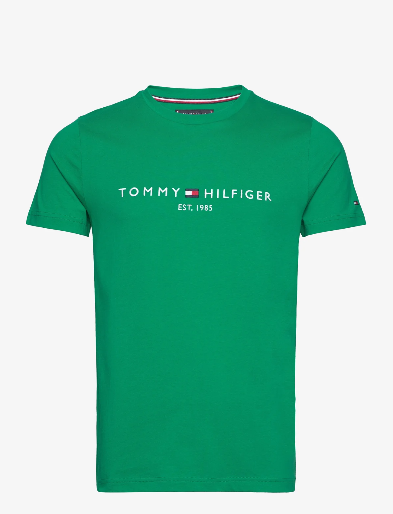 Tommy Hilfiger - TOMMY LOGO TEE - short-sleeved t-shirts - olympic green - 0