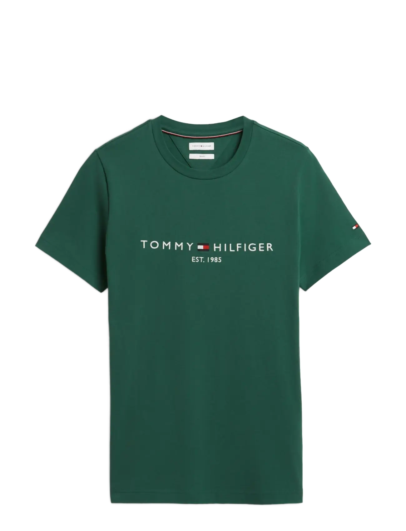 Tommy Hilfiger - TOMMY LOGO TEE - kortærmede t-shirts - ornamental green - 1