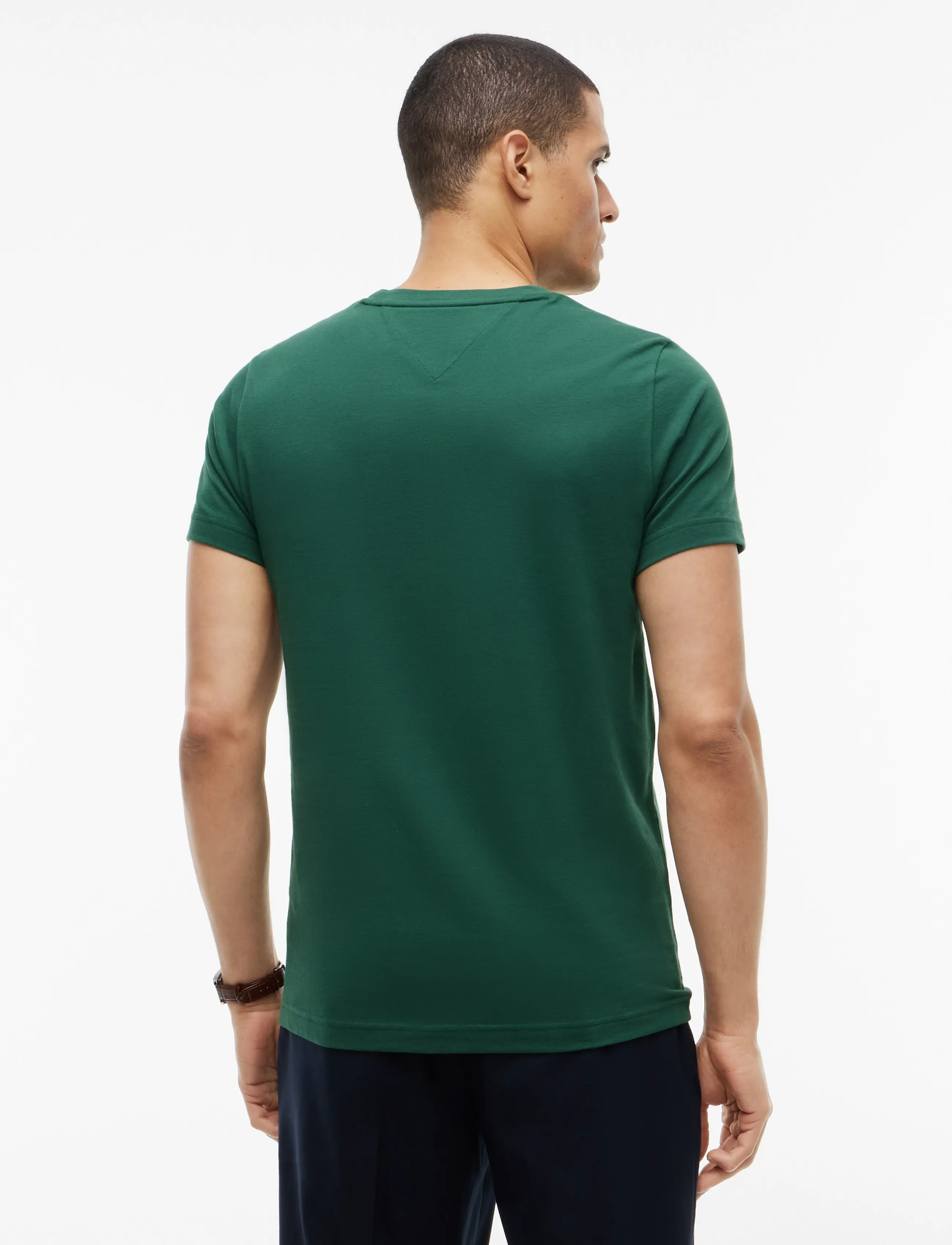 Tommy Hilfiger - TOMMY LOGO TEE - kortærmede t-shirts - ornamental green - 2