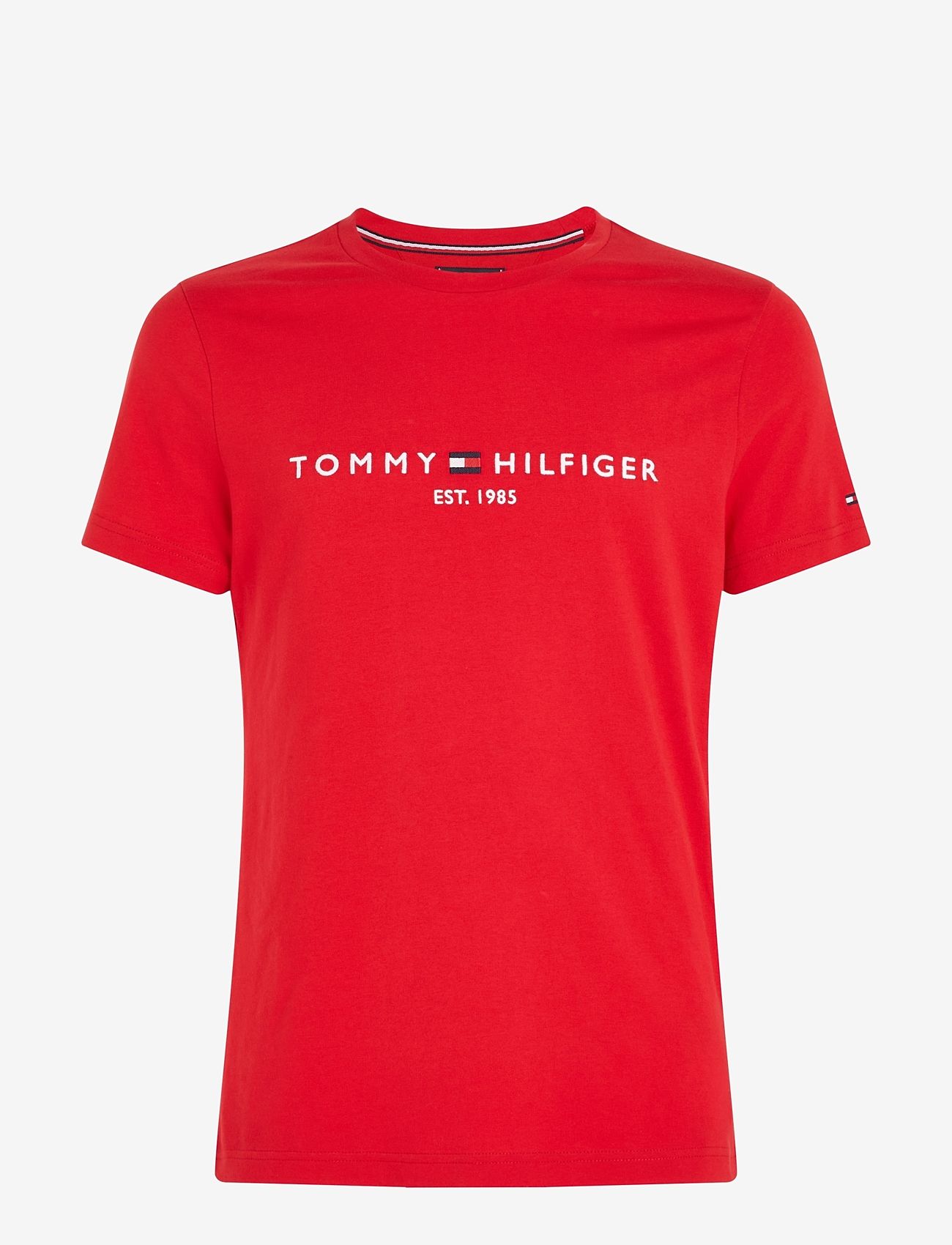 Tommy Hilfiger - TOMMY LOGO TEE - kortärmade t-shirts - primary red - 1