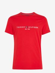 TOMMY LOGO TEE - PRIMARY RED