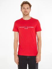 Tommy Hilfiger - TOMMY LOGO TEE - korte mouwen - primary red - 2