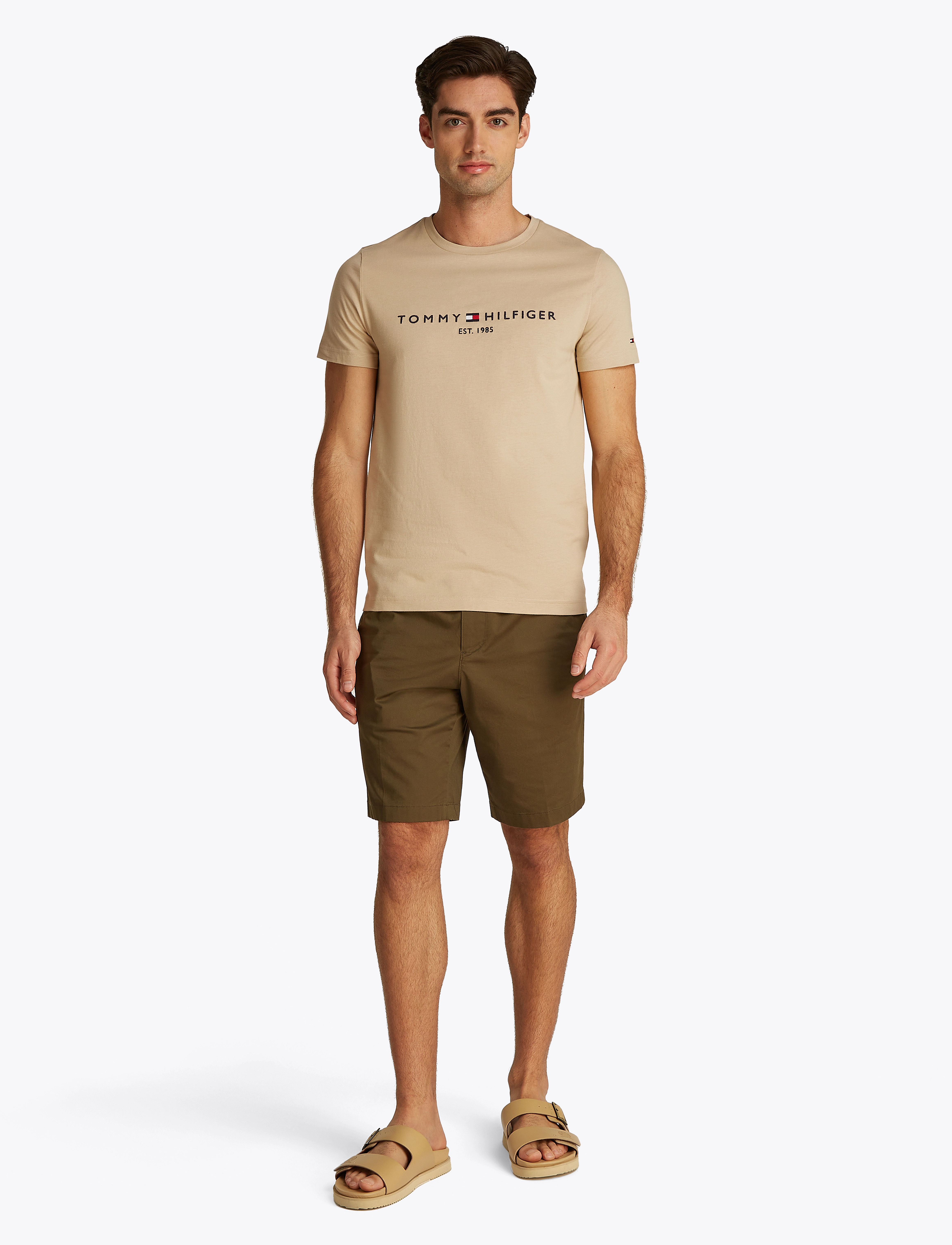 Tommy Hilfiger - TOMMY LOGO TEE - kurzärmelig - sandalwood - 5