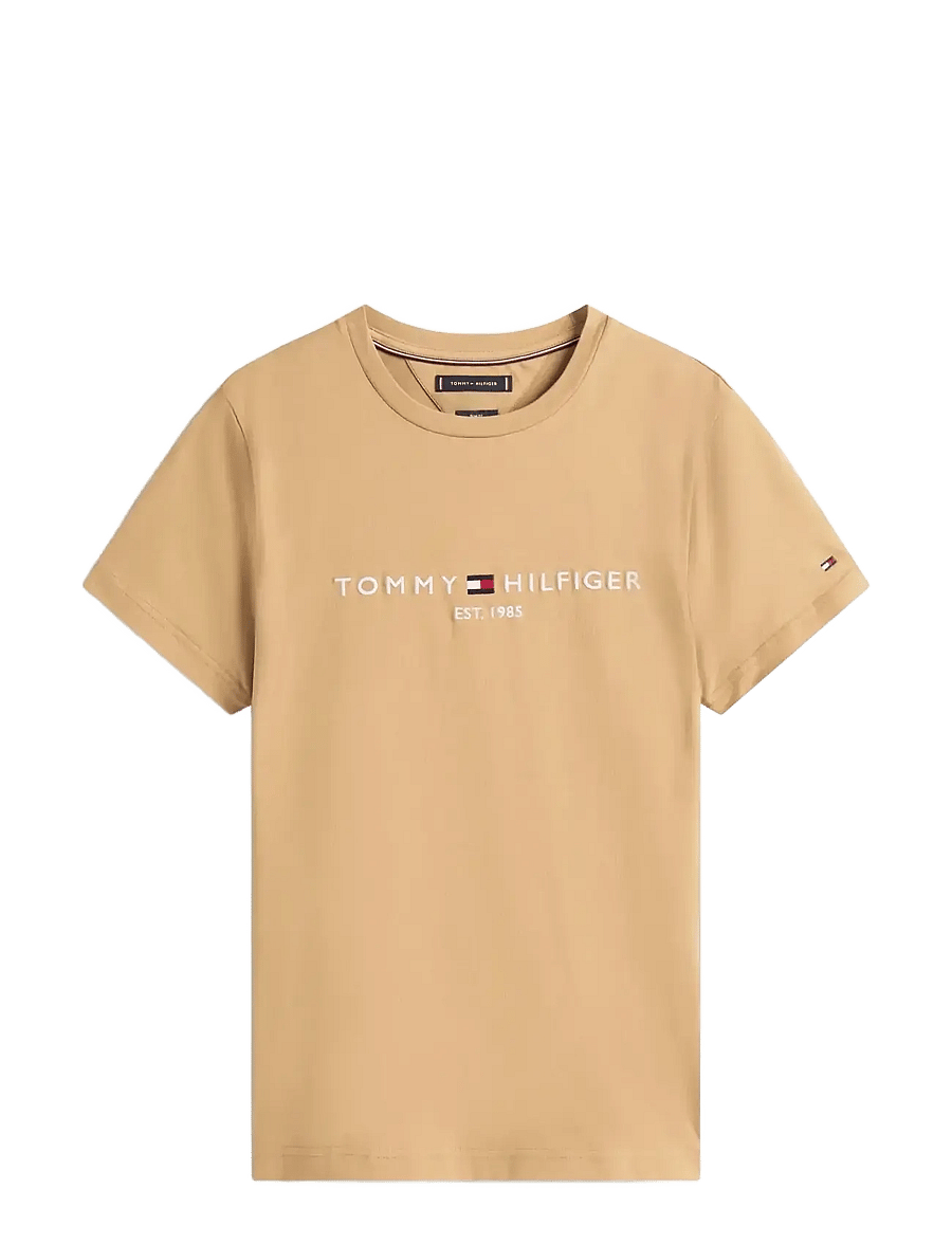Tommy Hilfiger - TOMMY LOGO TEE - kurzärmelig - timeless camel - 1