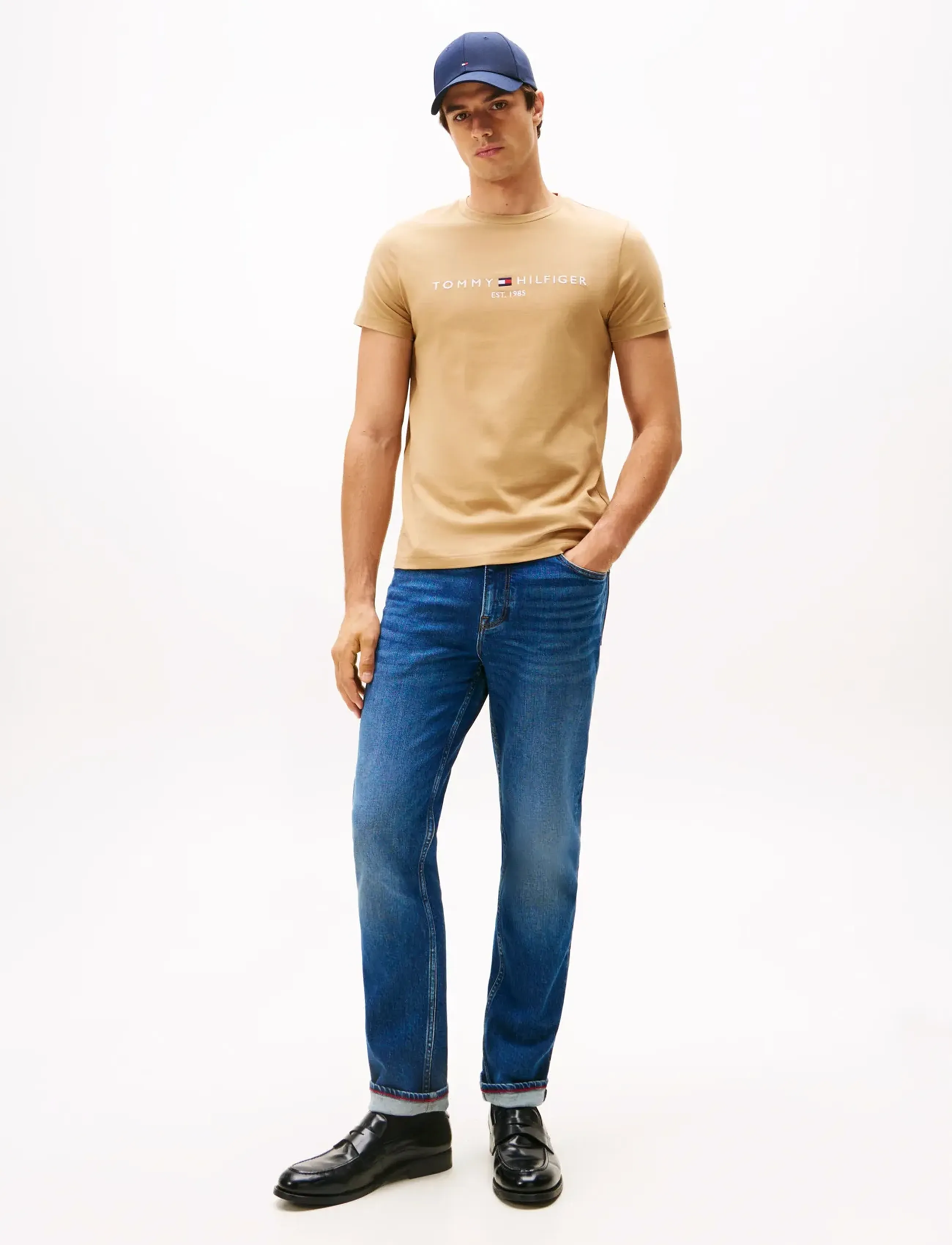 Tommy Hilfiger - TOMMY LOGO TEE - kurzärmelig - timeless camel - 2