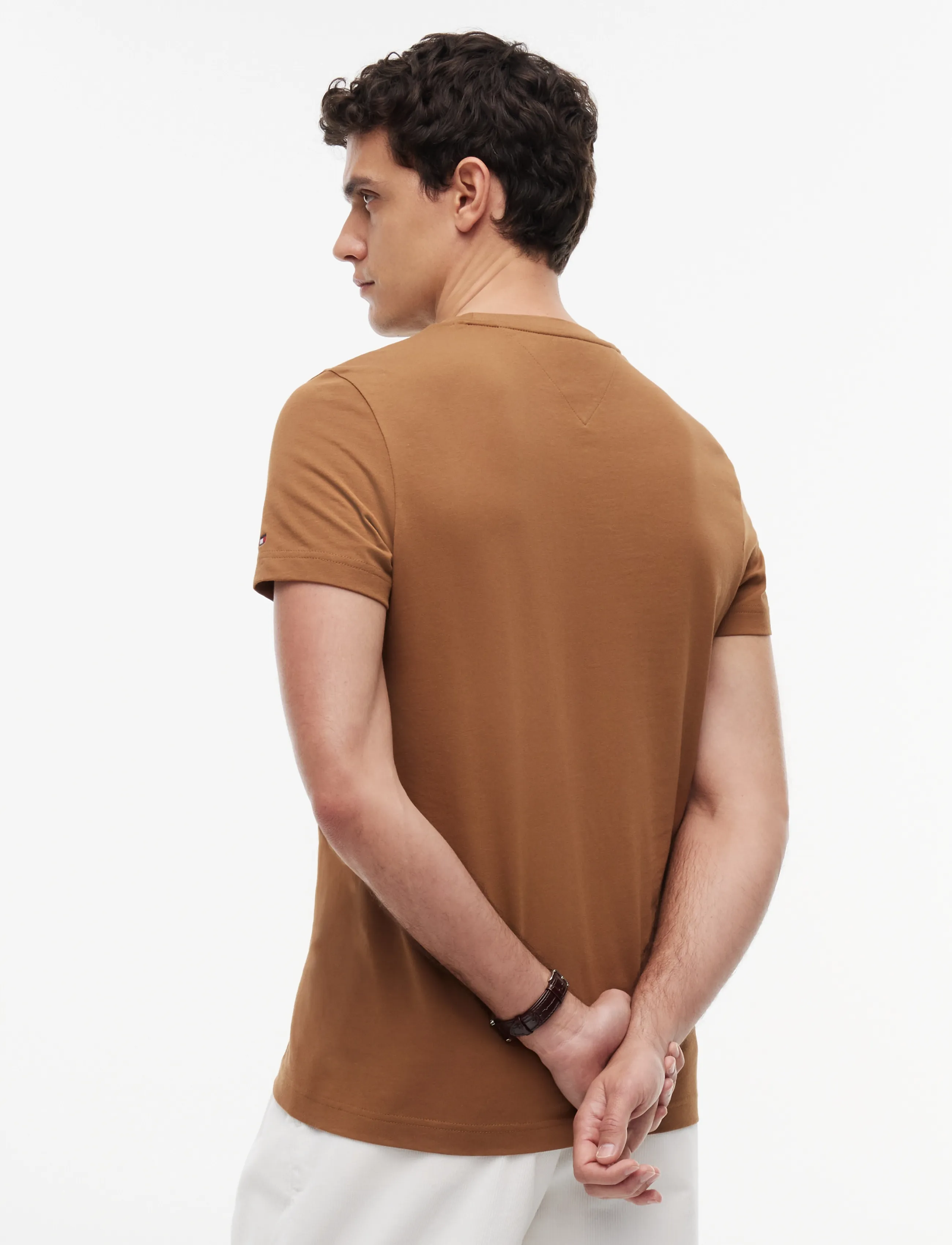 Tommy Hilfiger - TOMMY LOGO TEE - kurzärmelige t-shirts - timeless tawny - 2
