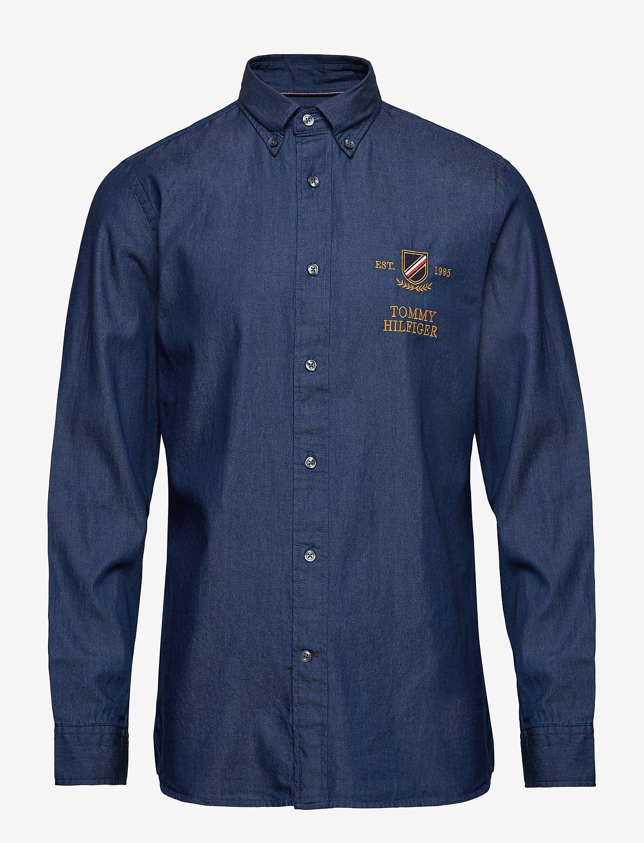 Tommy Hilfiger - DENIM EMBROIDERY SHIRT - dark denim - 0