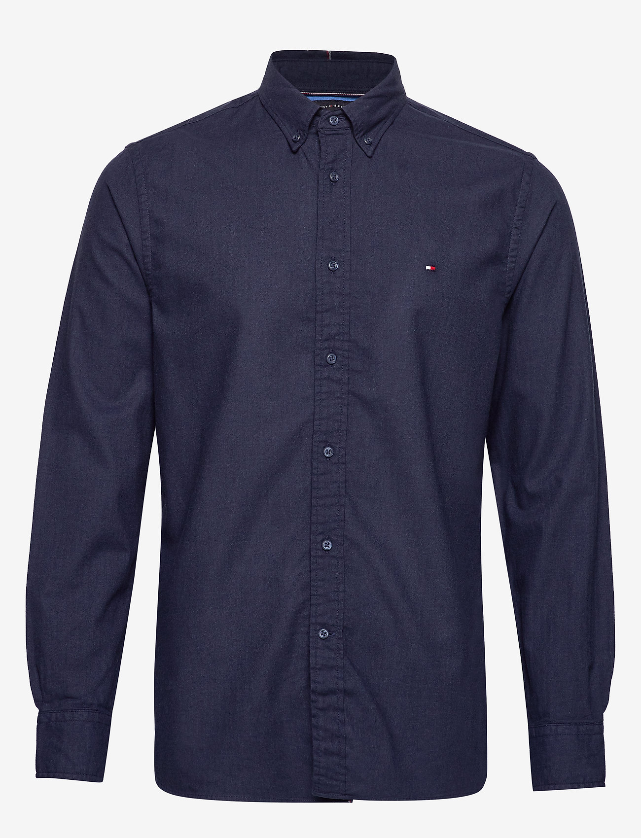 Tommy Hilfiger - FLEX HERRINGBONE SHIRT - navy blazer heather - 0