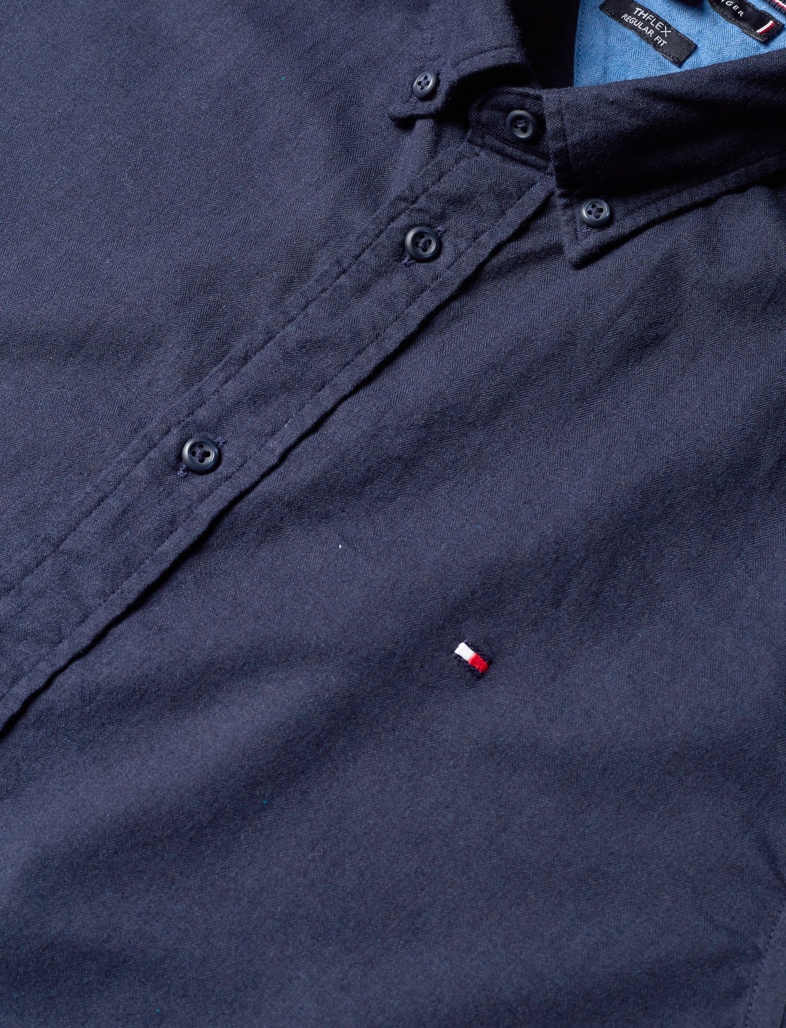 Tommy Hilfiger - FLEX HERRINGBONE SHIRT - navy blazer heather - 3