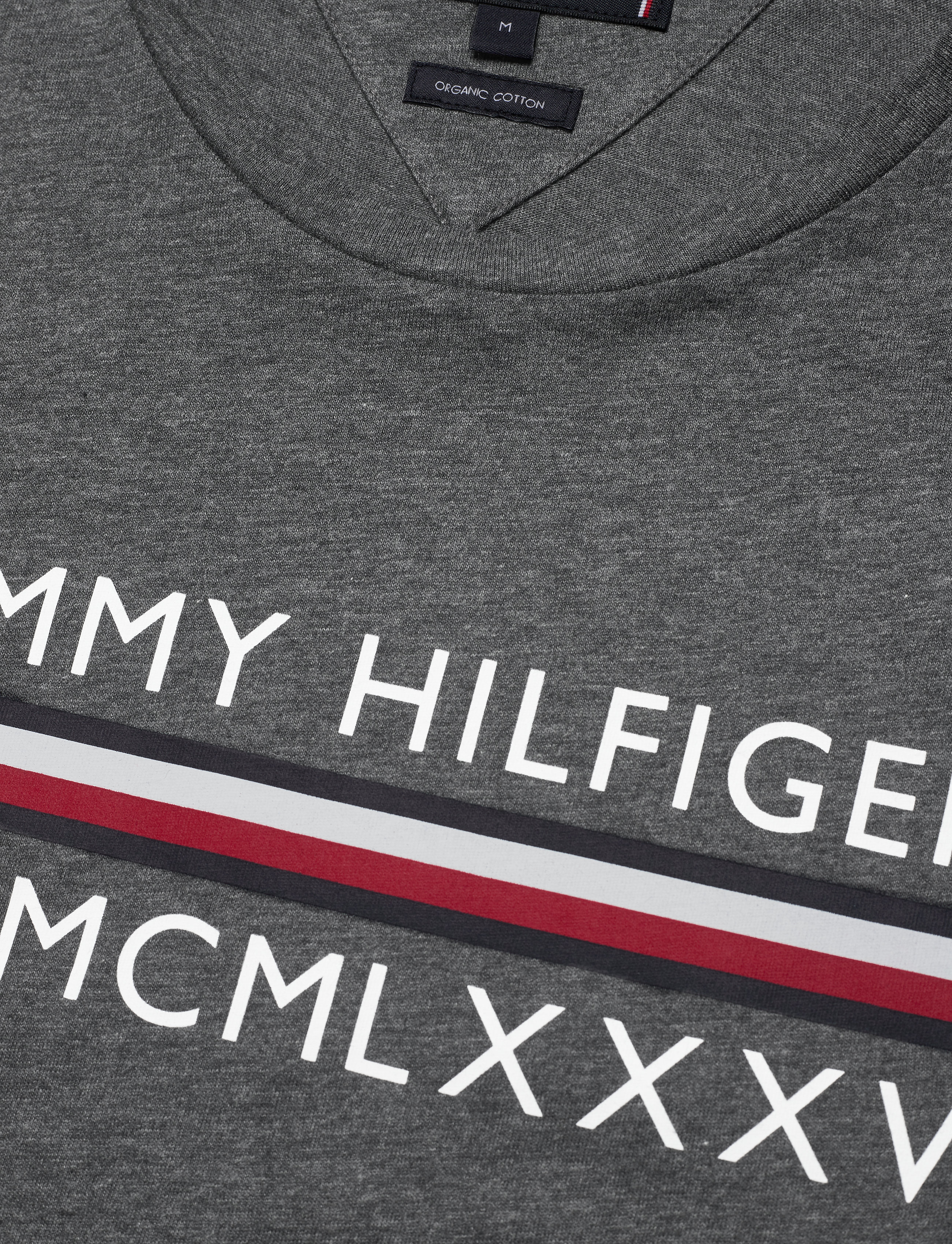 Tommy Hilfiger - CORP BAR TEE - charcoal htr - 2