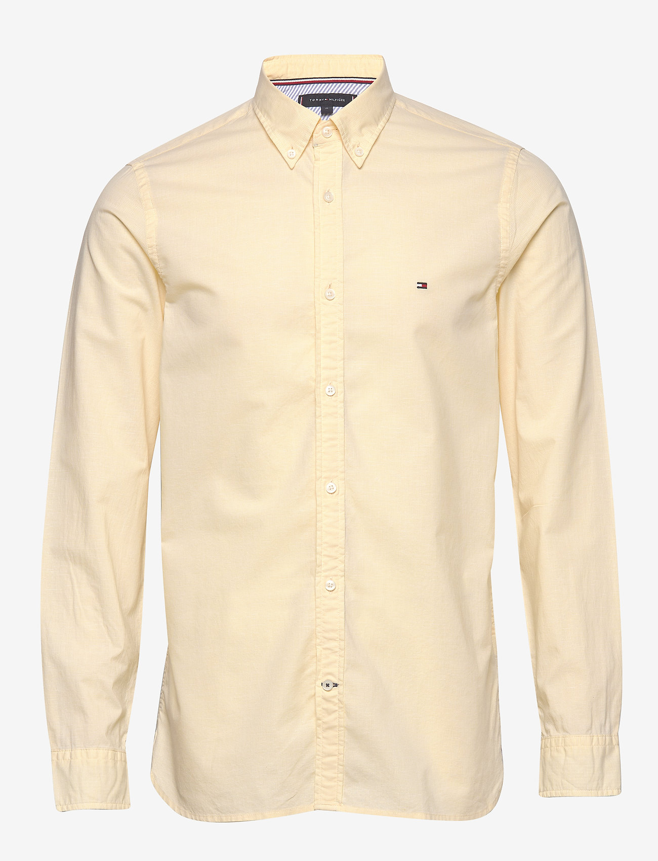 Tommy Hilfiger - SLIM CO/LI PUPPYTOOTH SHIRT - sun ray - 0
