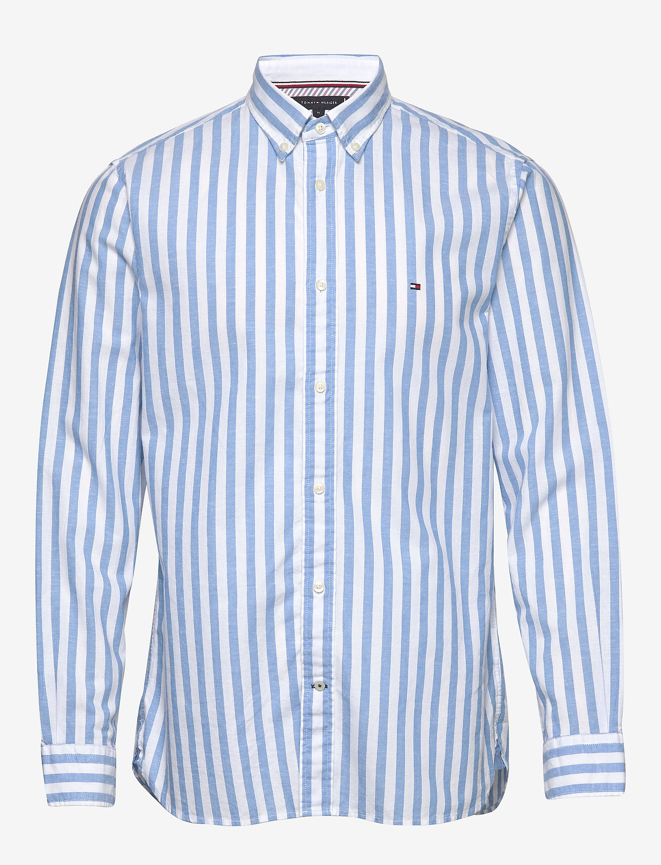 Tommy Hilfiger - COTTON LINEN MULTI S - copenhagen blue / white - 0
