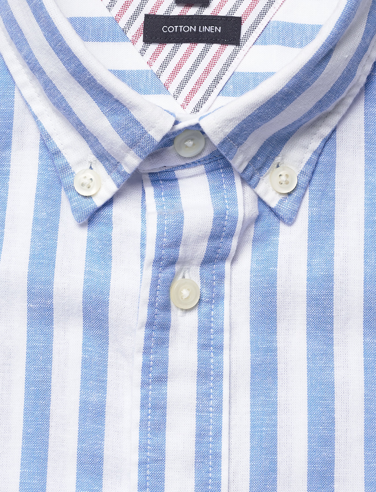 Tommy Hilfiger - COTTON LINEN MULTI S - copenhagen blue / white - 2